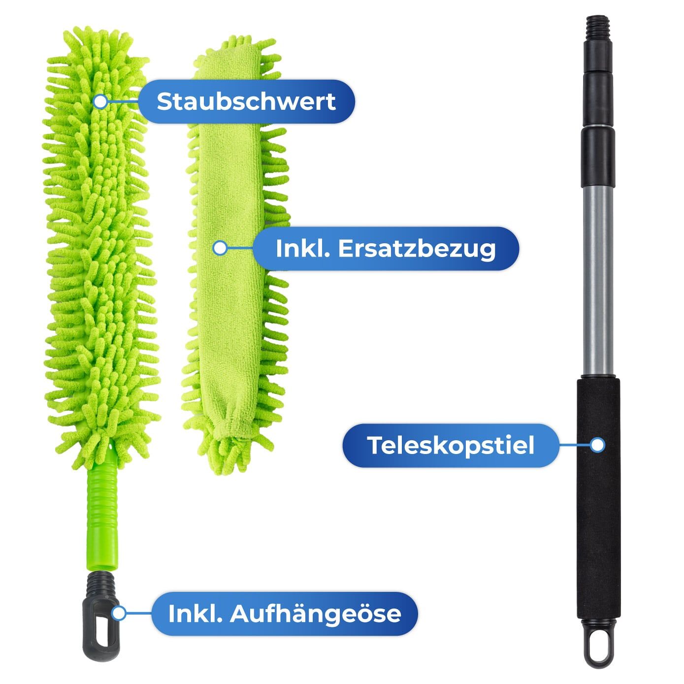 Staubschwert inkl. Teleskopstiel