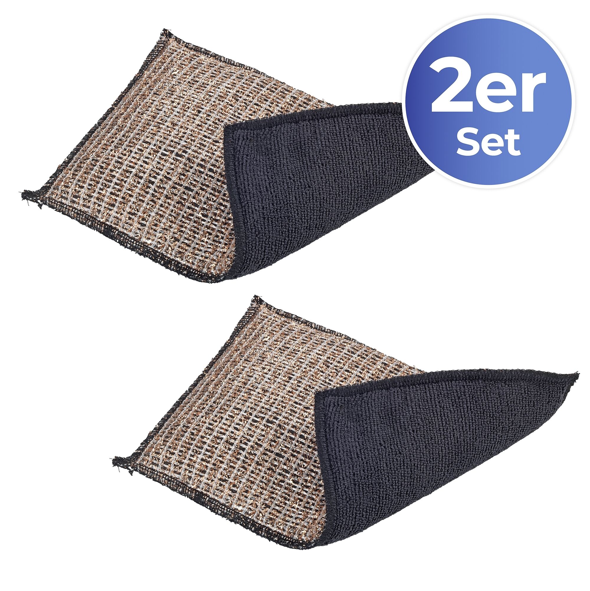 Mikrofaser-Kupfertuch 2in1 2er Mikrofaser-Kupfertuch 2in1 2er