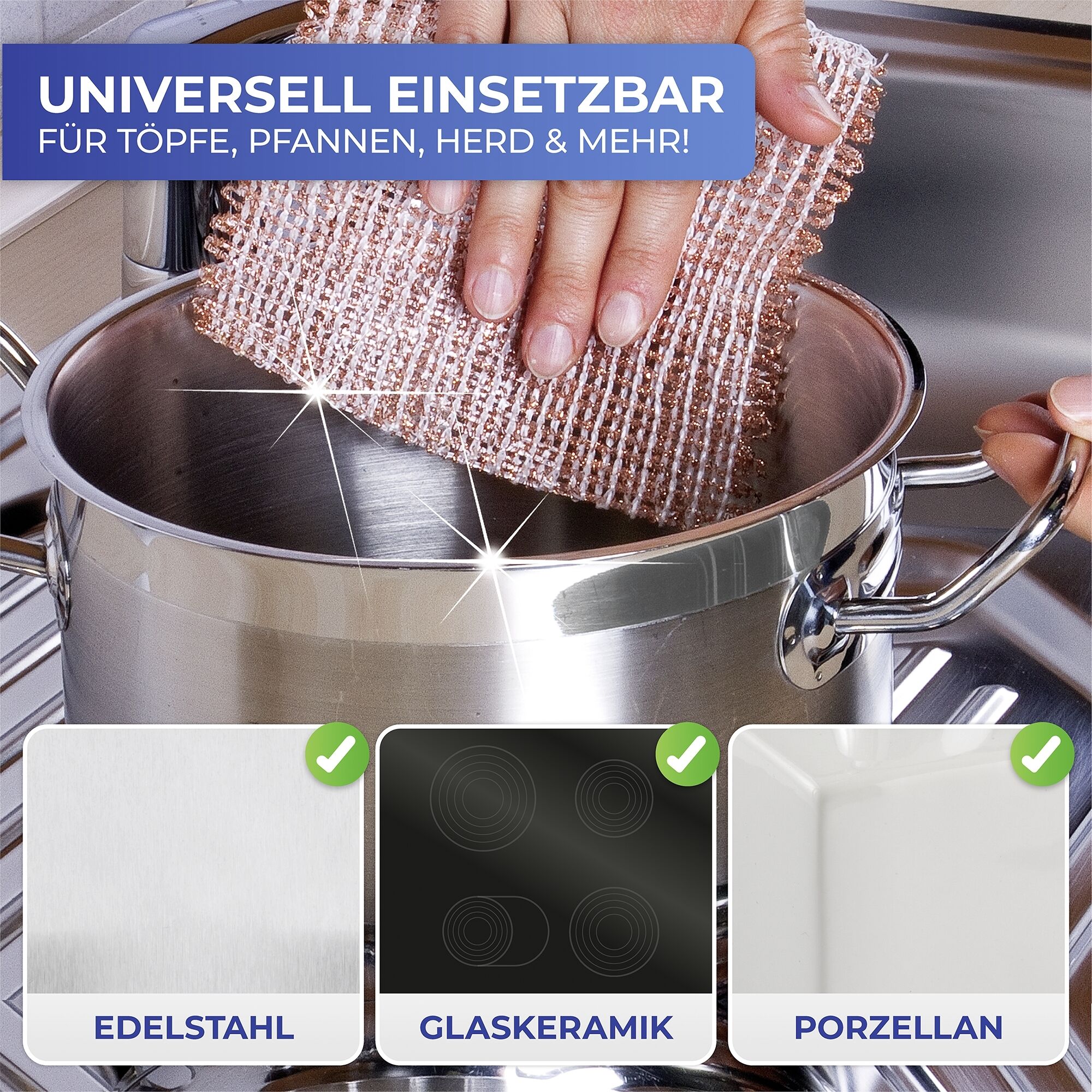 Kupfertuch 10er