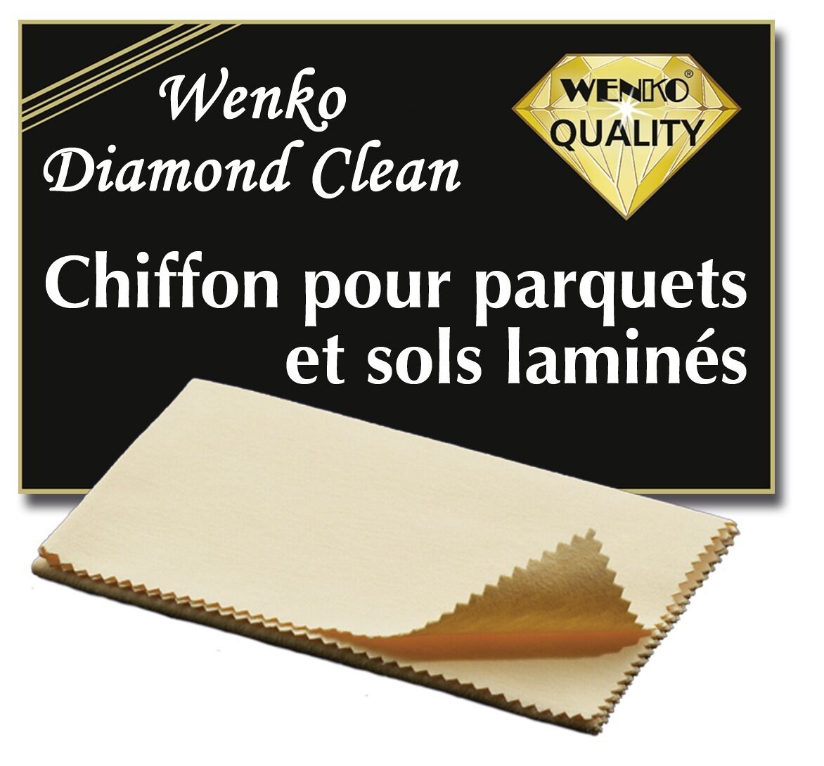 Diamond Clean Parkett- & Laminattuch, 2er Set