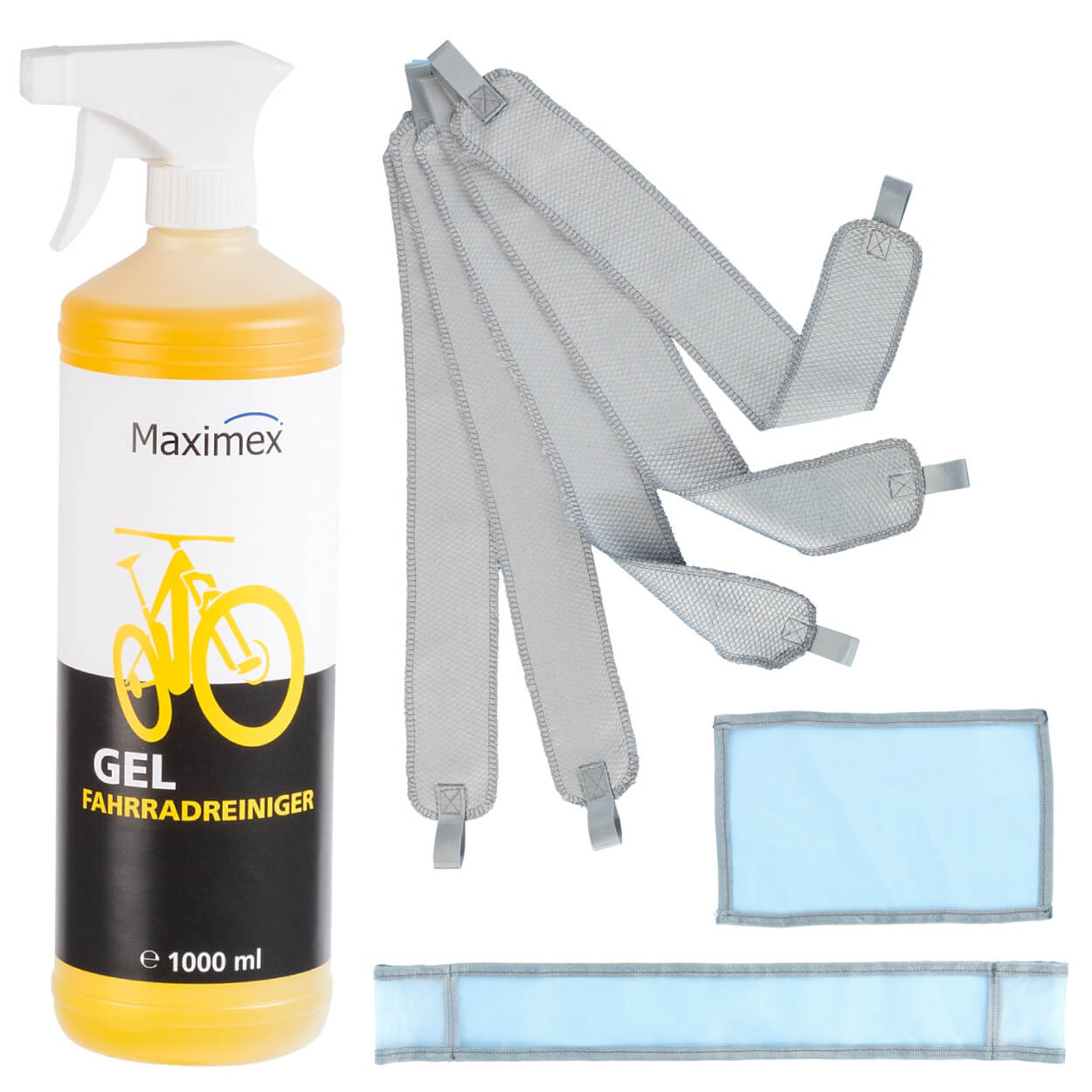 Fahrrad Reinigungsset mit Gel-Reiniger und Profi Reinigungsmitteln