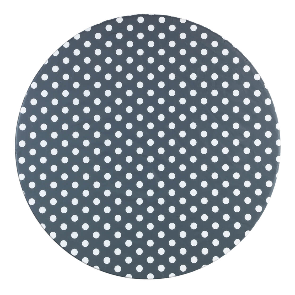 Spann-Tischdecke grau Punkte