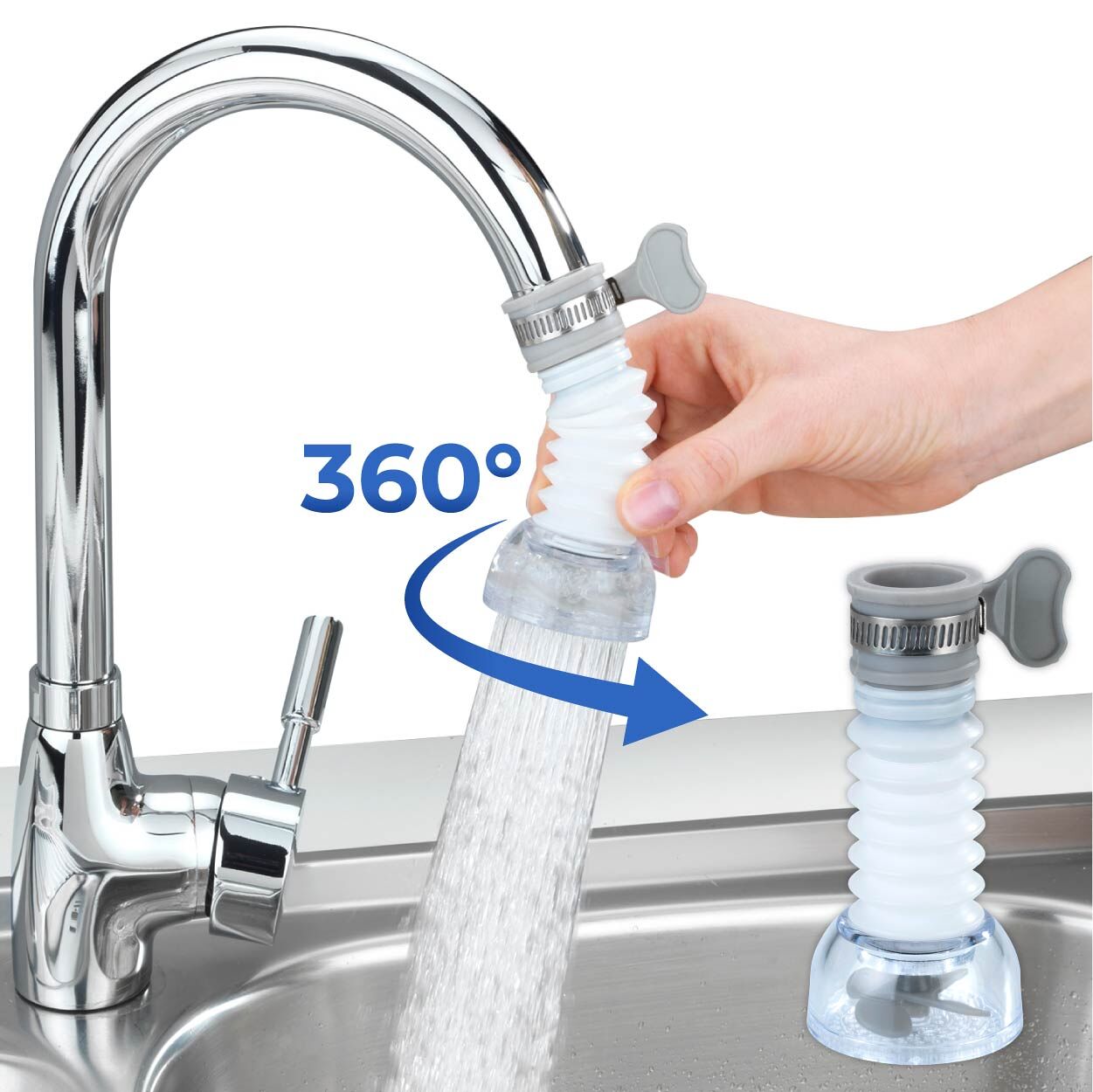Wasserhahn-Aufsatz flexibel Wasserhahn-Aufsatz flexibel