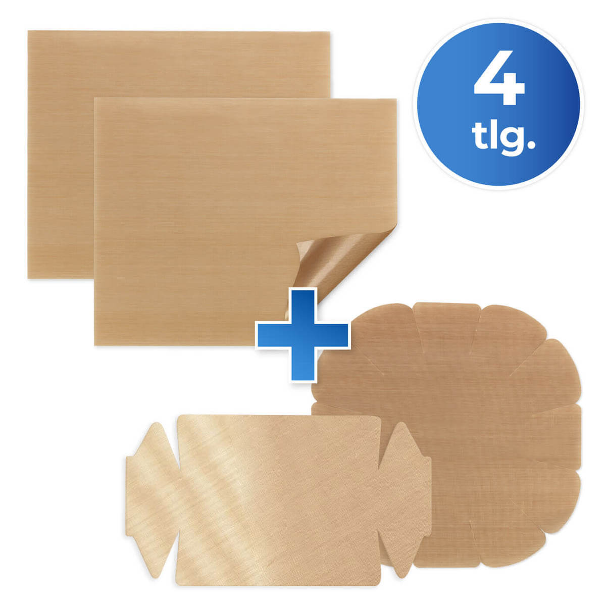 Antihaft-Backform-Zuschnitt 4tlg