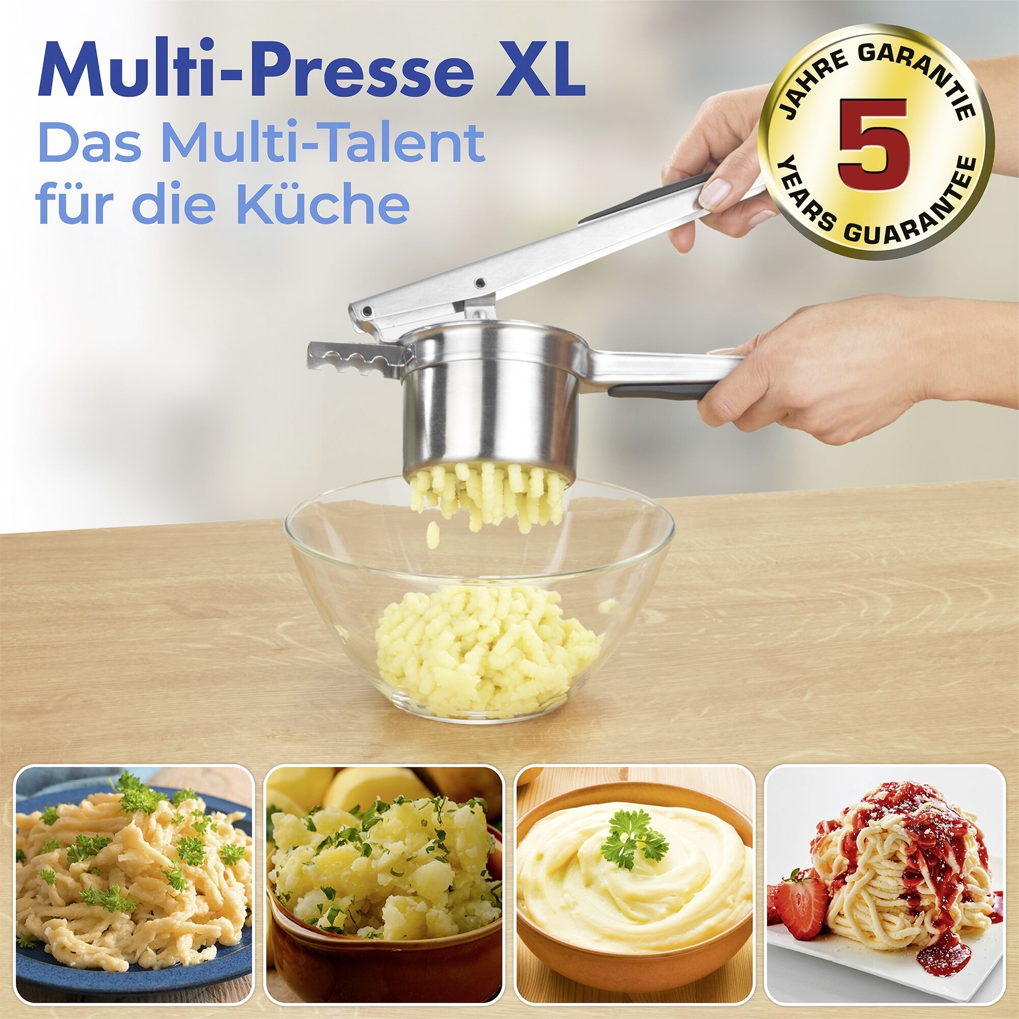 Multi-Presse Edelstahl XL Multi-Presse Edelstahl XL