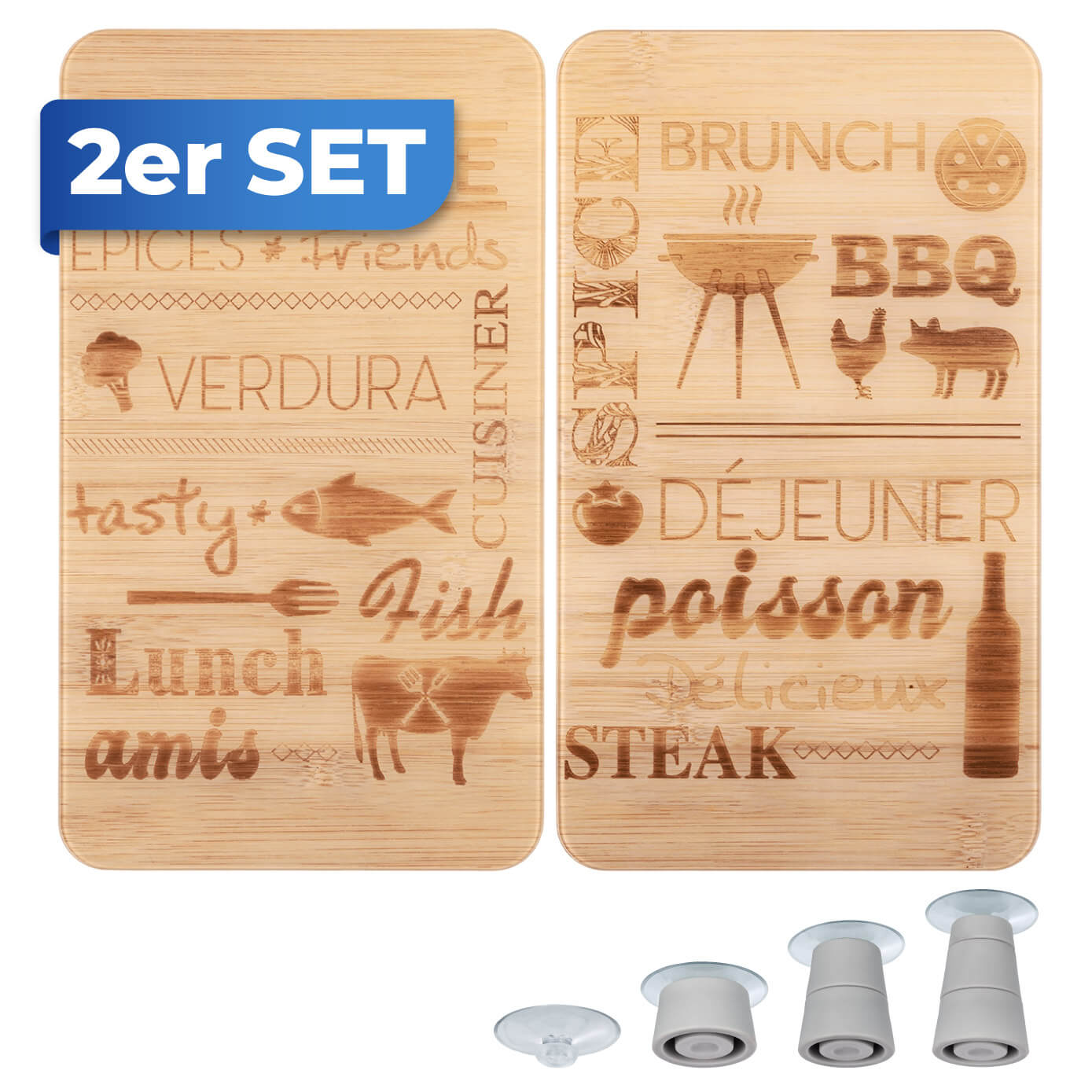 Abdeckplatte Universal 2er BARBECUE Abdeckplatte Universal 2er BARBECUE
