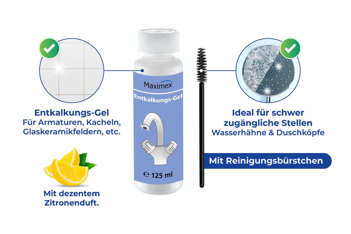 Anti-Kalk-Caps+Entkalkungsgel, 4tlg