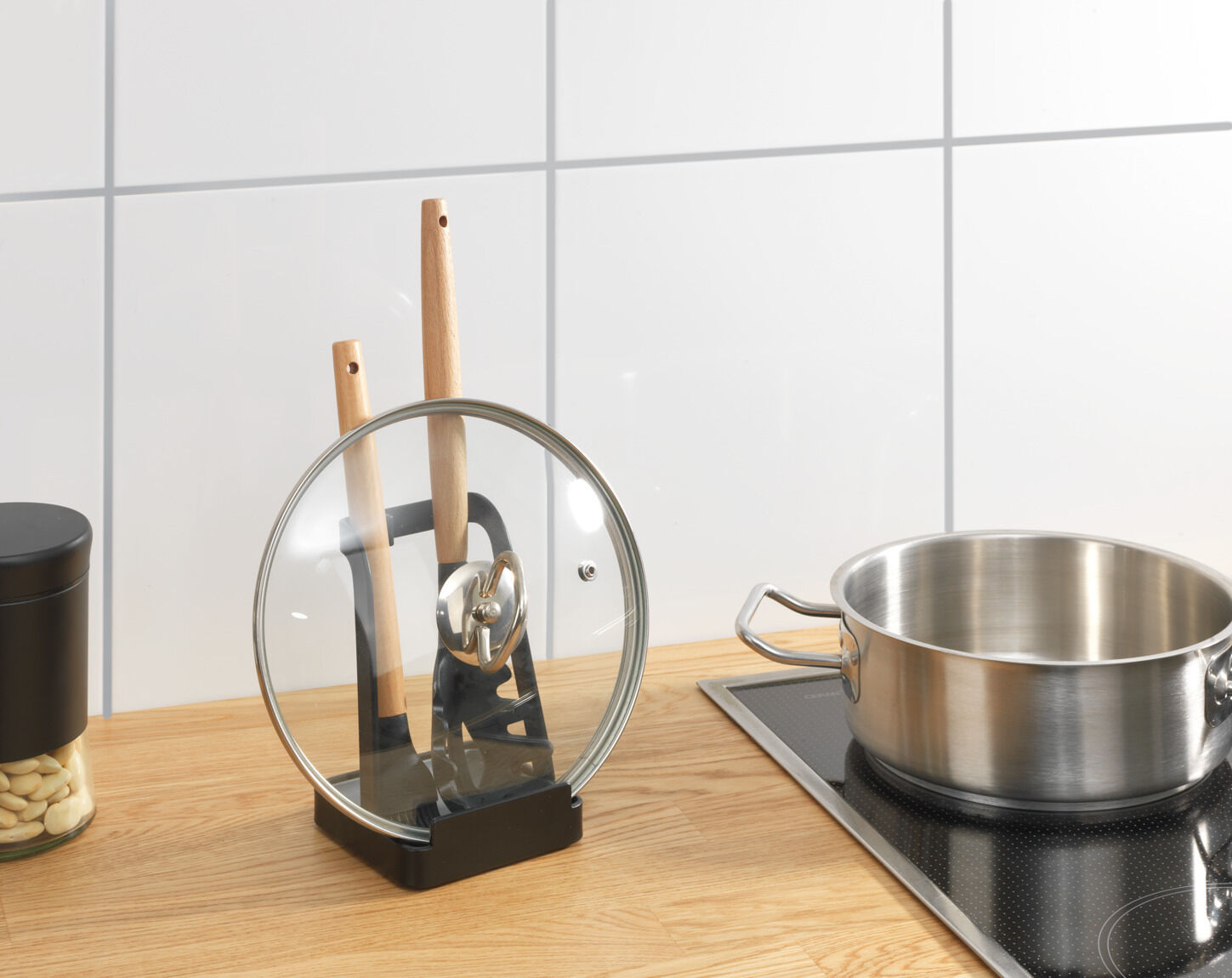 3in1 Kochlöffel & Topfdeckelständer Premium