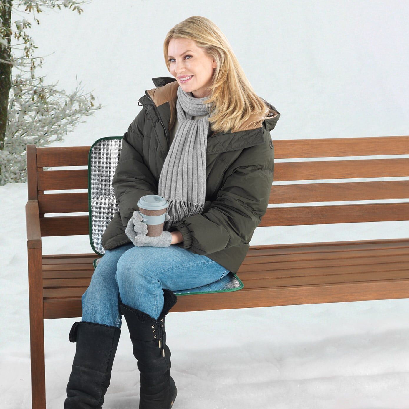 Thermo Sitz-& Rückenkissenkissen XL 2er Set