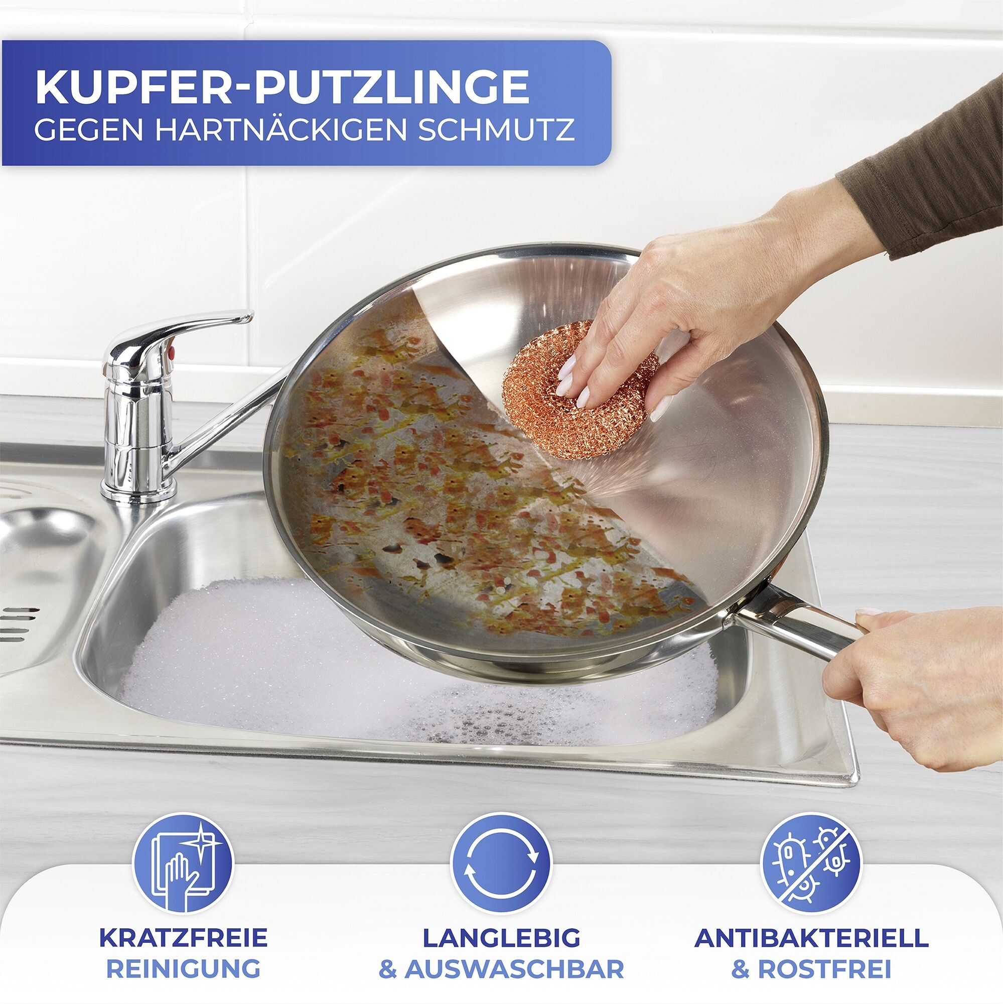 Kupfer-Putzlinge 6er