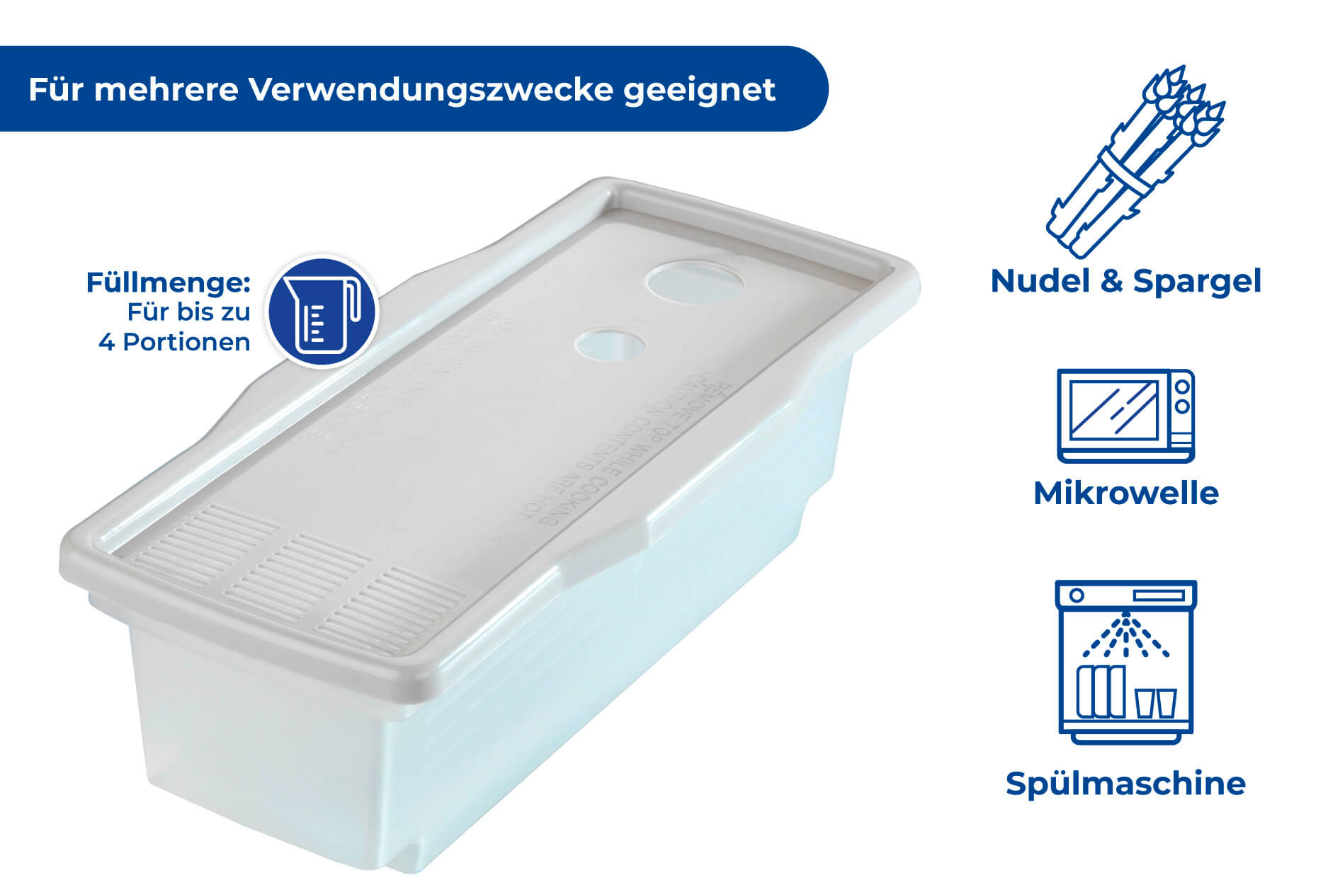 Mikrowellen Set Pasta mit Mikrowellen Dampfgarer und Mikrowellen-Kochblitz Mikrowellen Set Pasta mit Mikrowellen Dampfgarer und Mikrowellen-Kochblitz