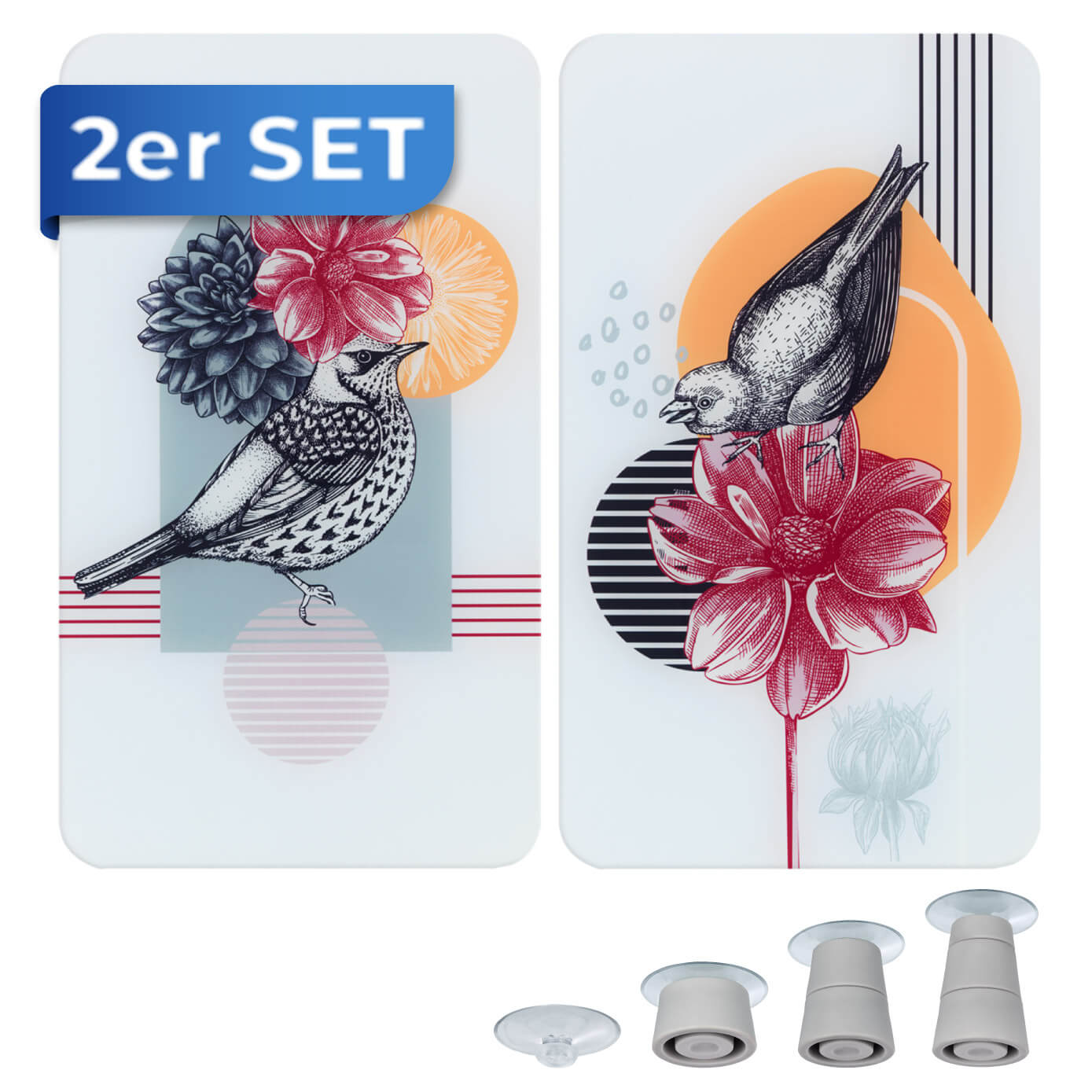 Abdeckplatte Universal 2er VOGELGEZWITSCHER