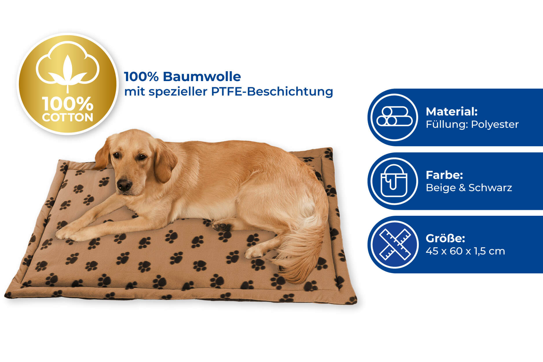 Bester-Freund Set für Ihren Hund mit gemütlicher Decke und praktischer Hundeleine mit LED-Licht