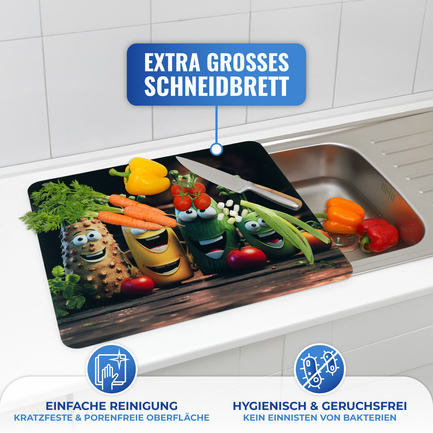 MULTI-Platte LUSTIGES GEMÜSE