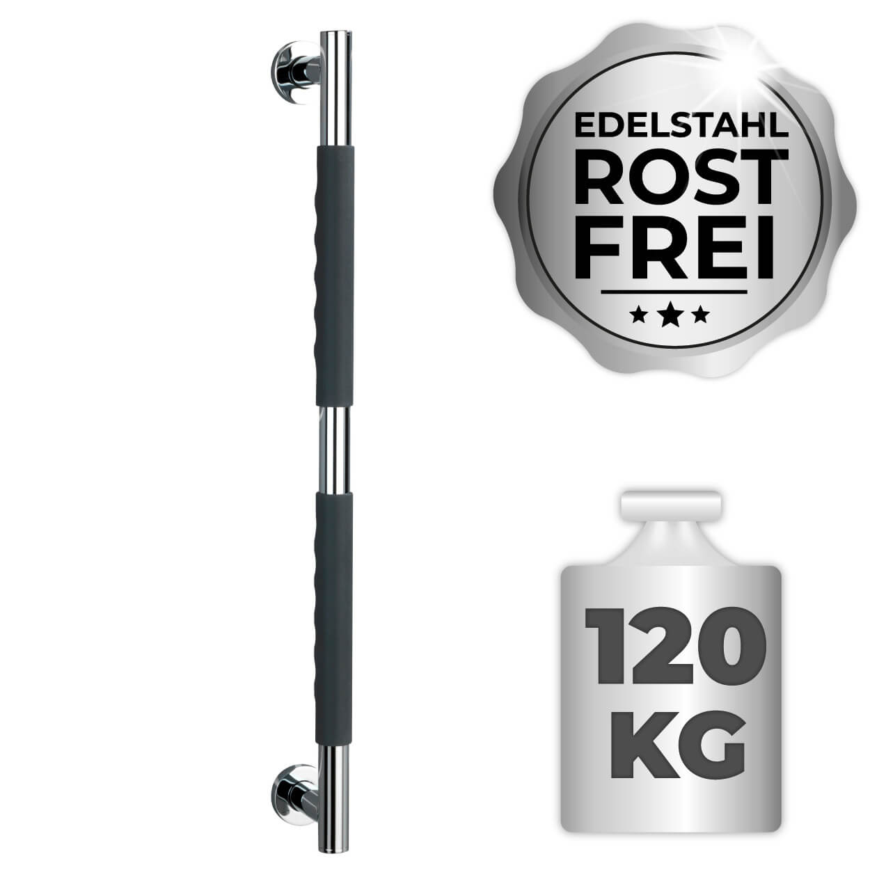 Edelstahl Wandhaltegriff Secura 65,5 cm Edelstahl Wandhaltegriff Secura 65,5 cm