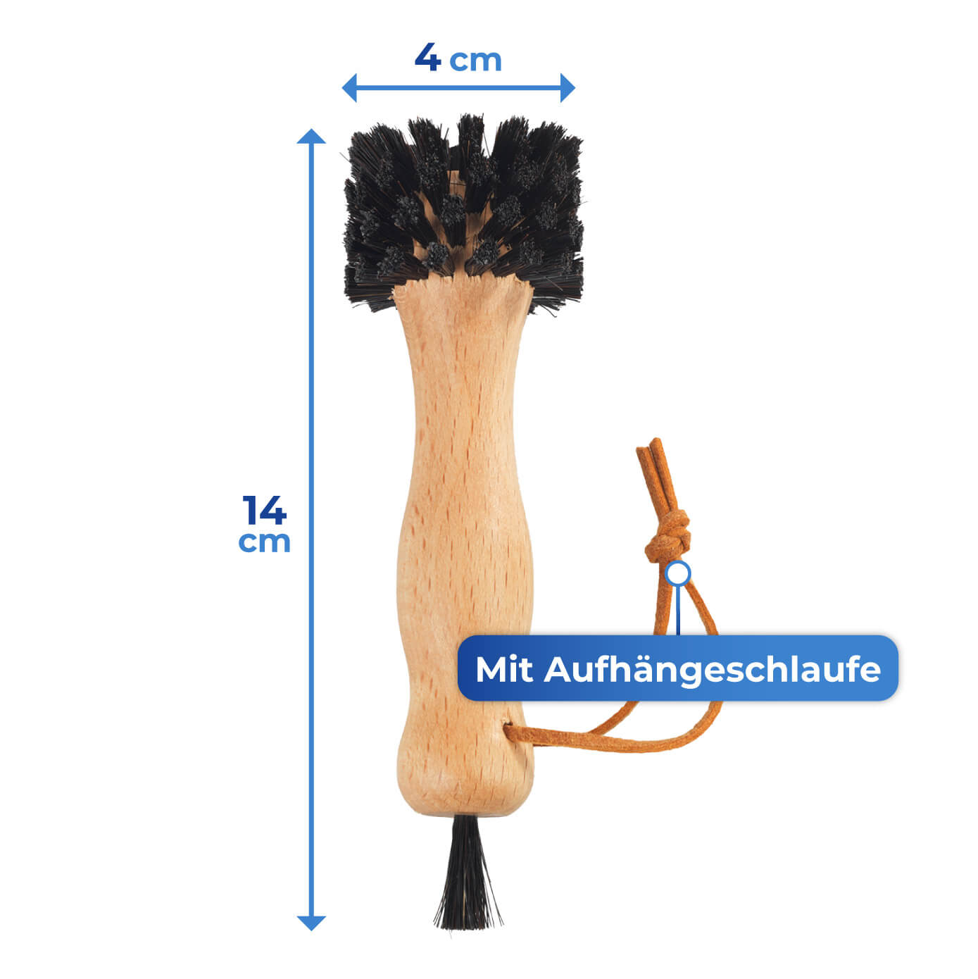 Steckdosenbürste Rosshaar 1er
