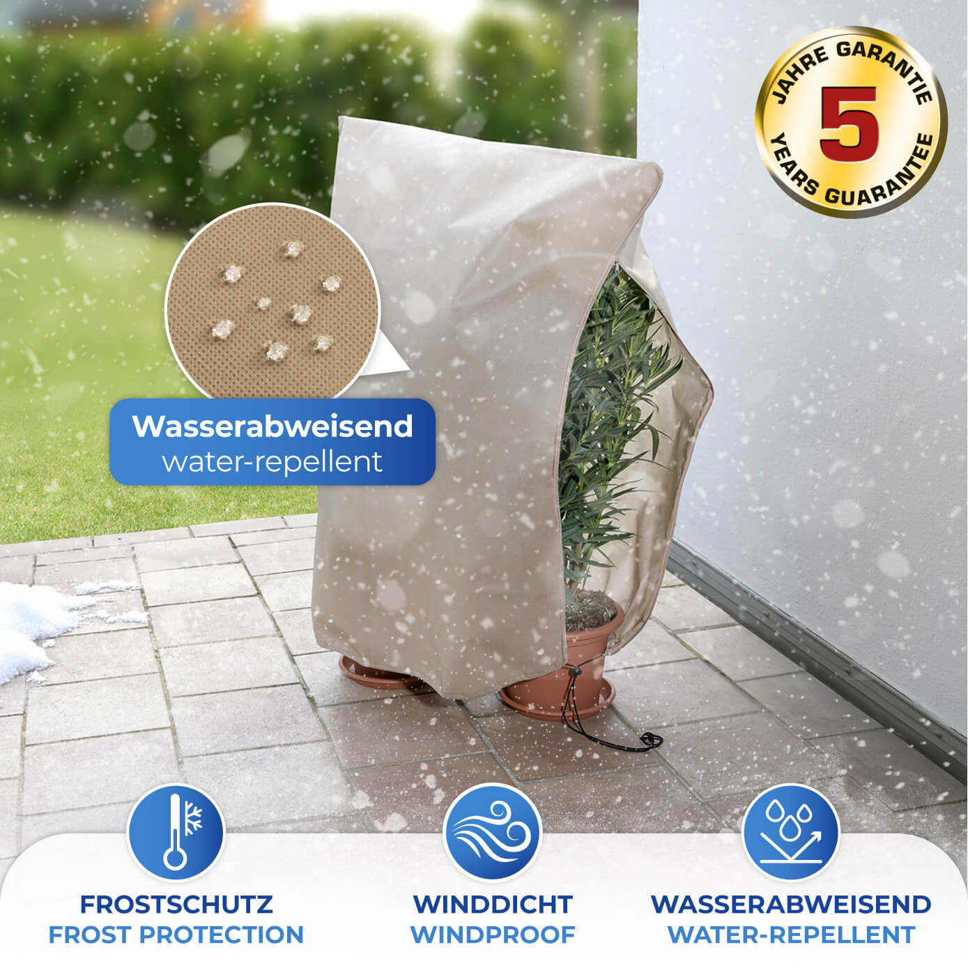Plant protection beige, 100x120cm