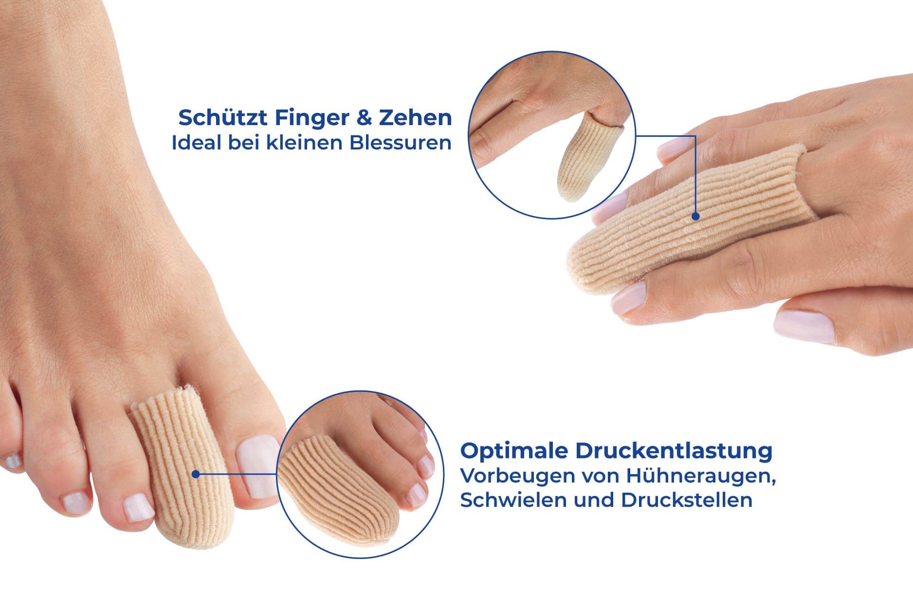 Finger-& Zehenschutz Soft 6tlg.