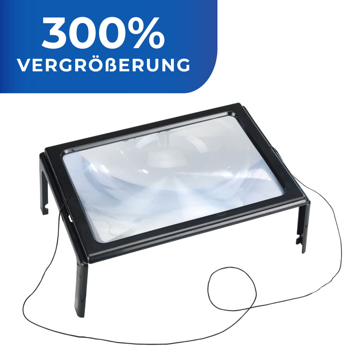 Leselupe LED, 300% Vergrößerung