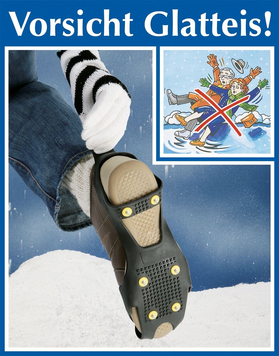 Schuhspikes 1 Paar, Größe 37-40