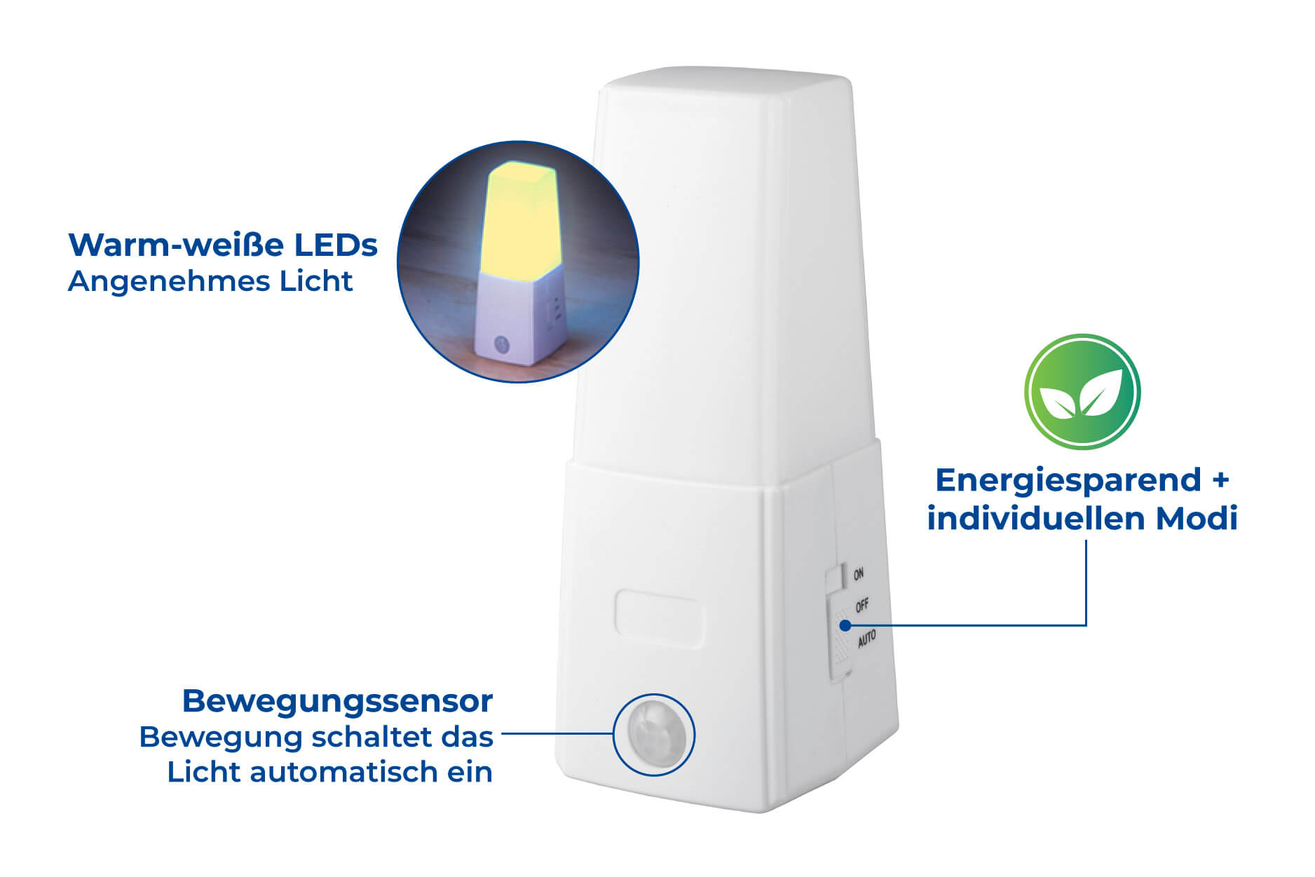 LED Nachtlicht mit Bewegungssensor