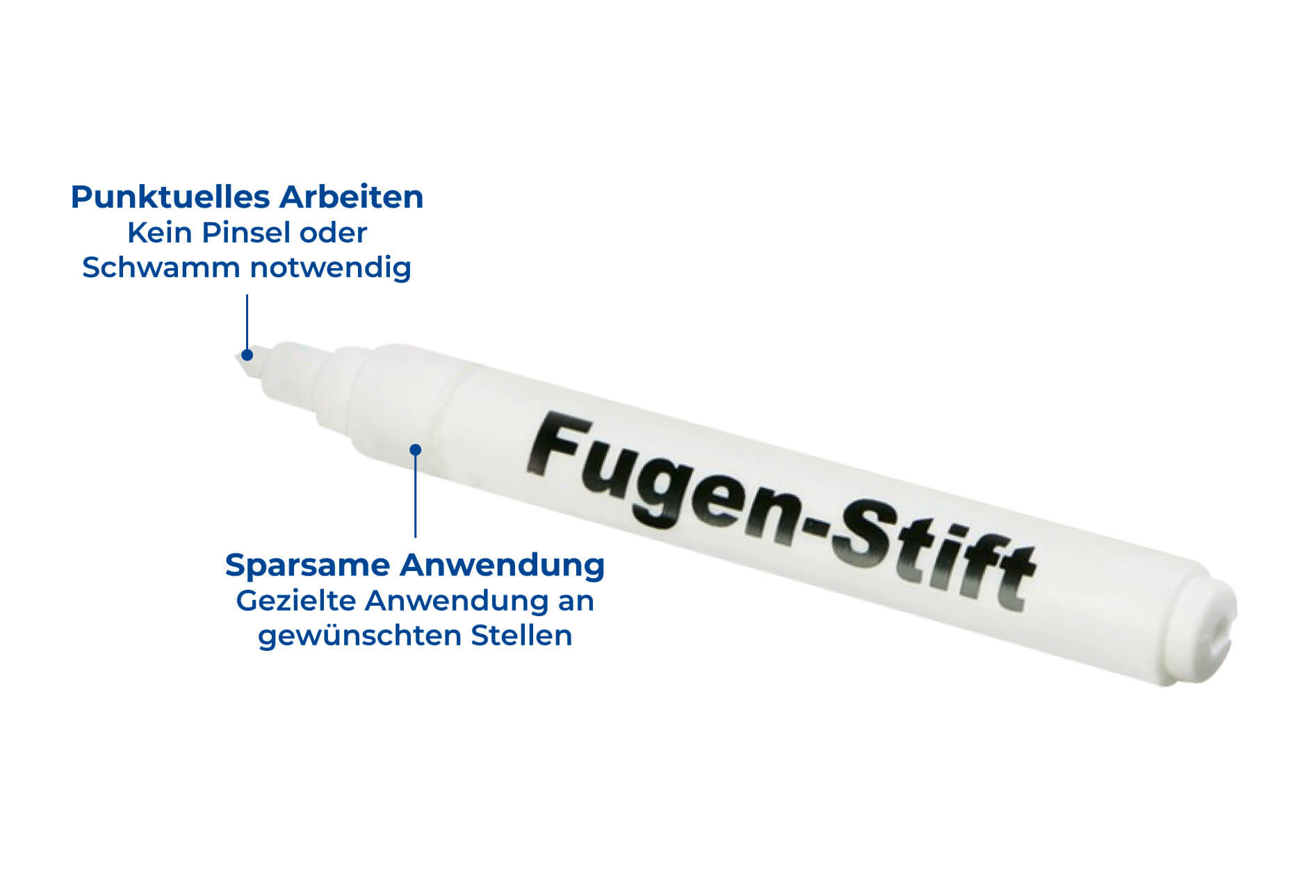 Fugenstift weiß, 2er Set, 2x 6 ml