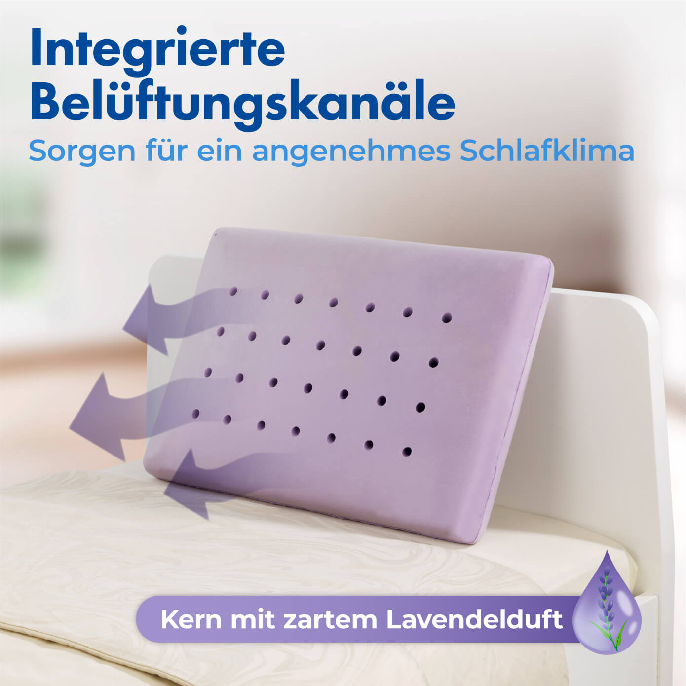 Visco-Nackenstützkissen Lavendel Visco-Nackenstützkissen Lavendel