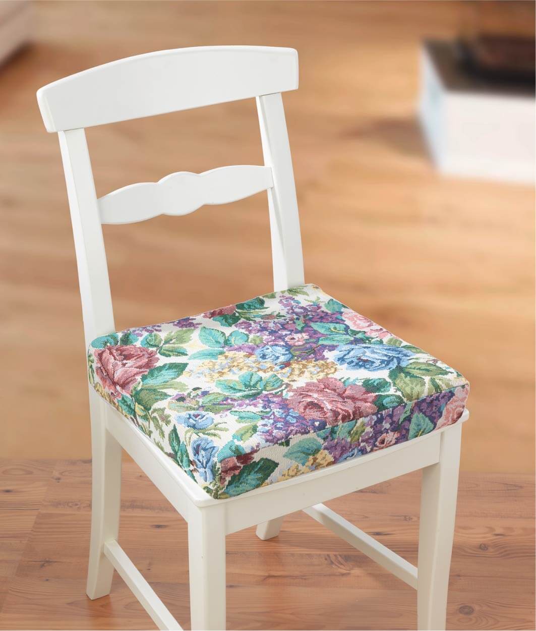 Visco-Sitzkissen mit Blumendekor