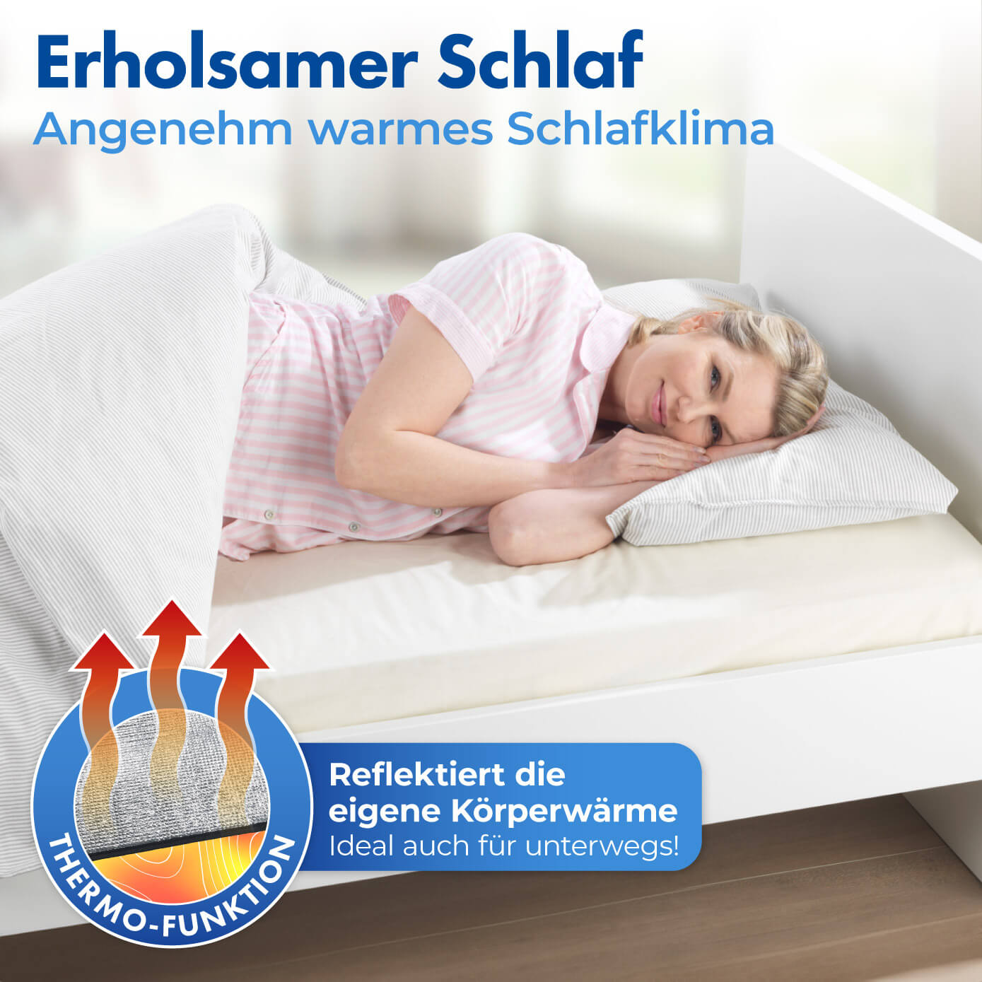 Thermo-Betteinlage, 100x150cm Thermo-Betteinlage, 100x150cm