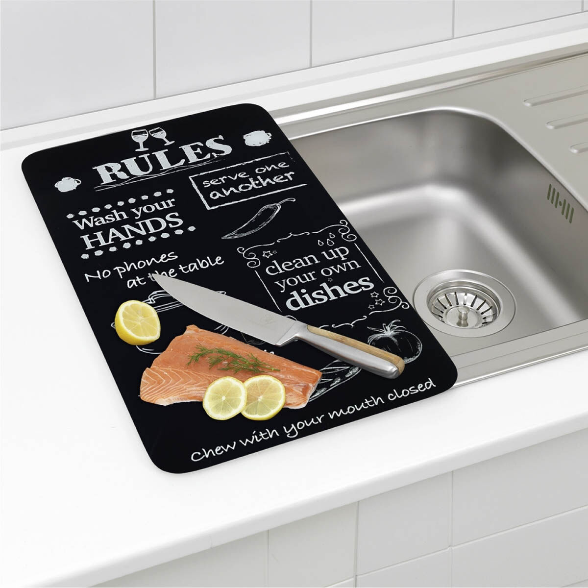 Abdeckplatte Universal 2er KITCHEN RULES Abdeckplatte Universal 2er KITCHEN RULES