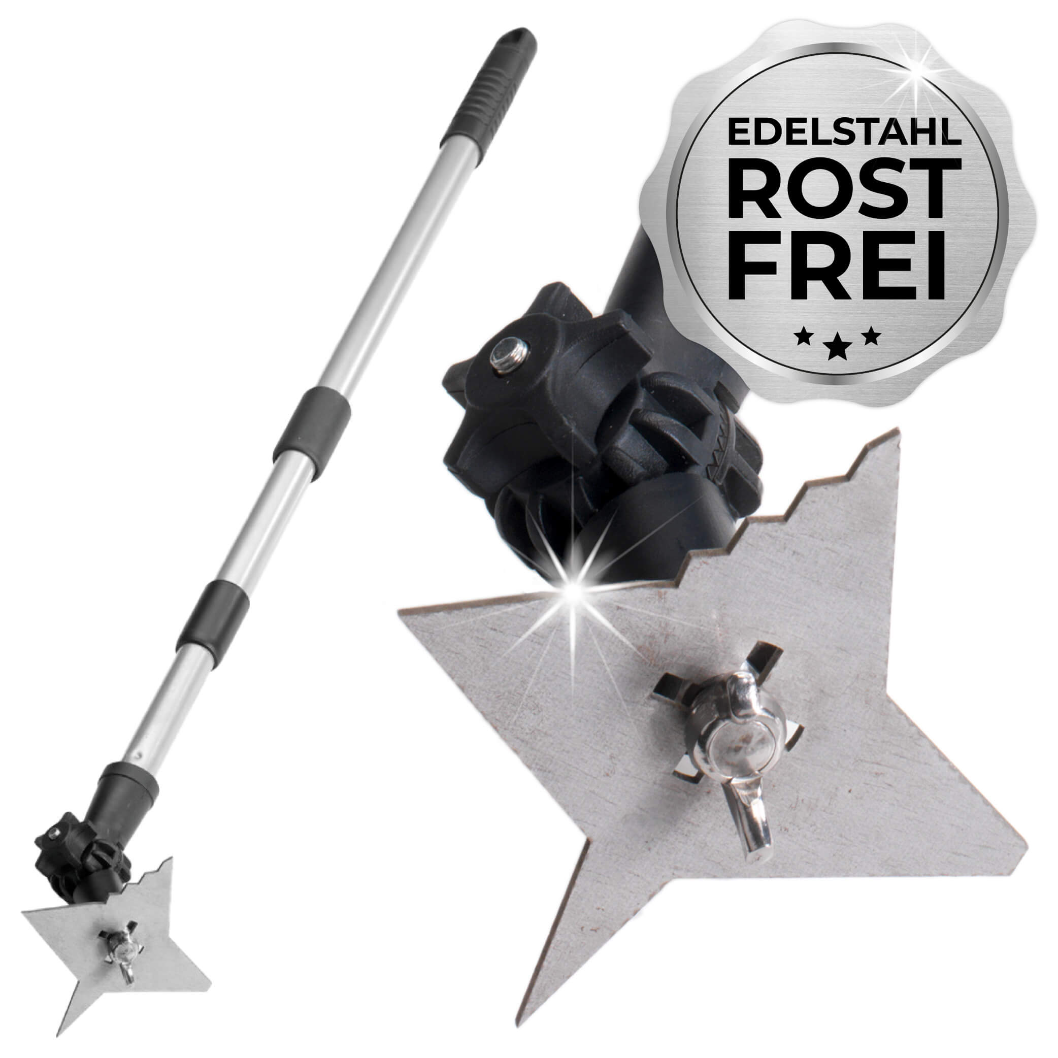4-ZACK Fugenkratzer mit Teleskopstiel 4-ZACK Fugenkratzer mit Teleskopstiel