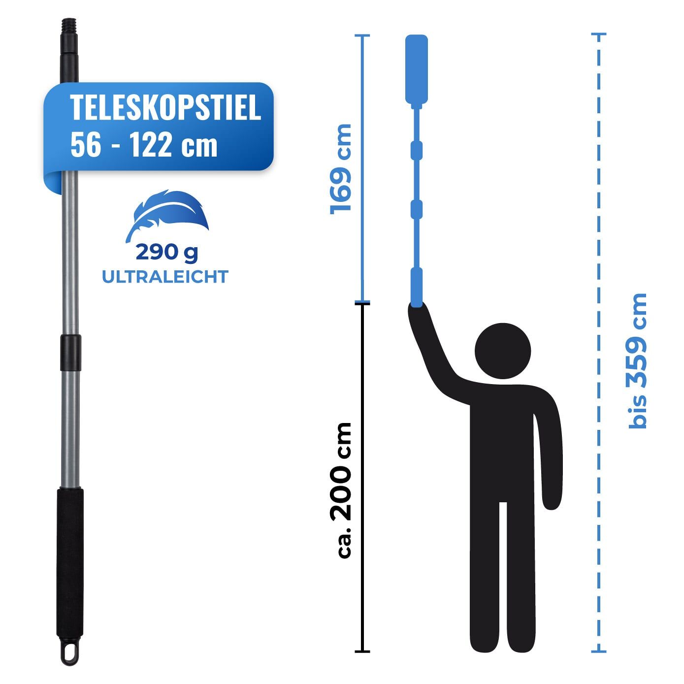 Staubschwert inkl. Teleskopstiel