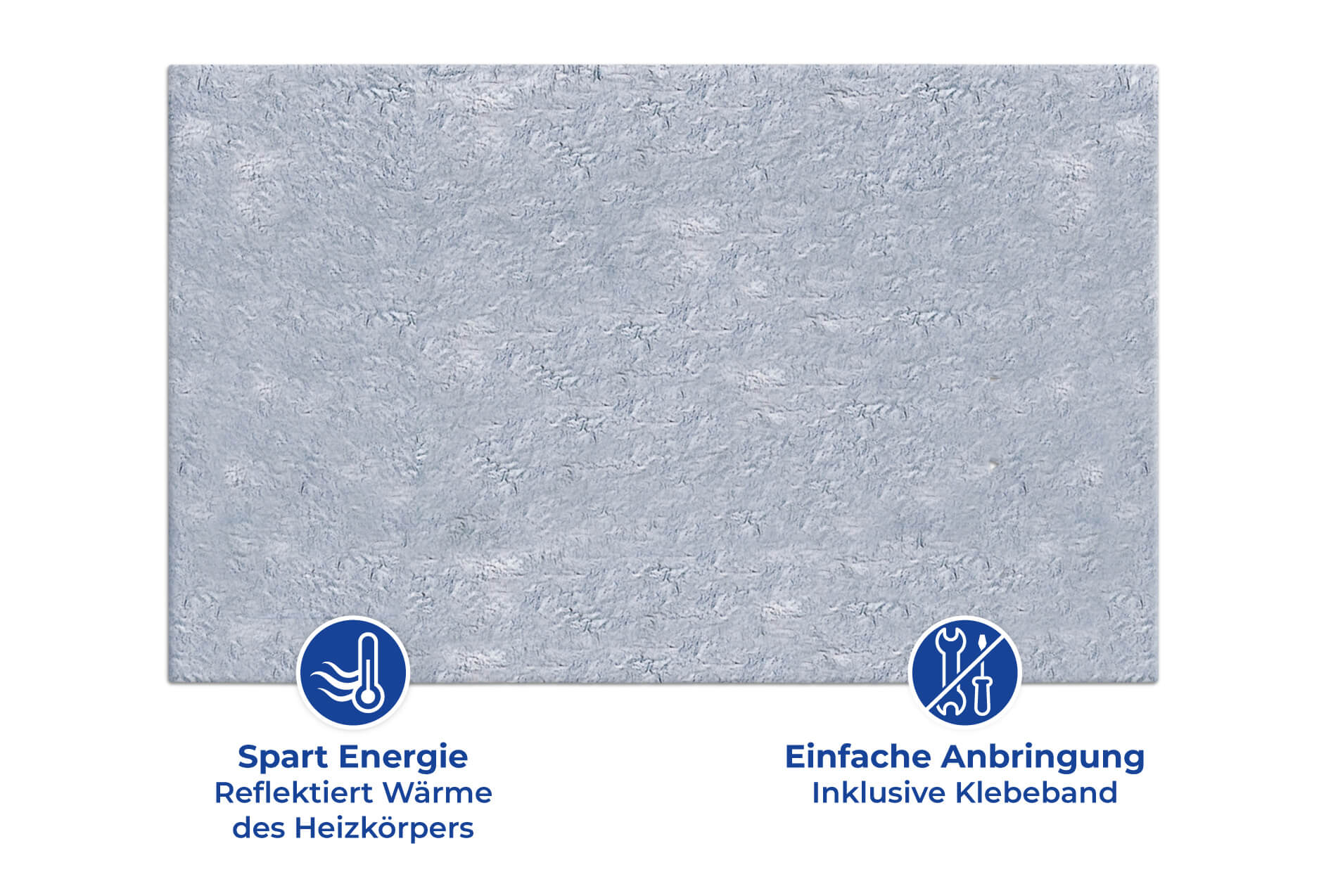 EASYmaxx Heizkörperreflexionsfolie Wärme-Reflexionsfolie zuschneidbar  70x100cm silber, Reduziert Wärmeverlust zwischen Wand und Heizkörper