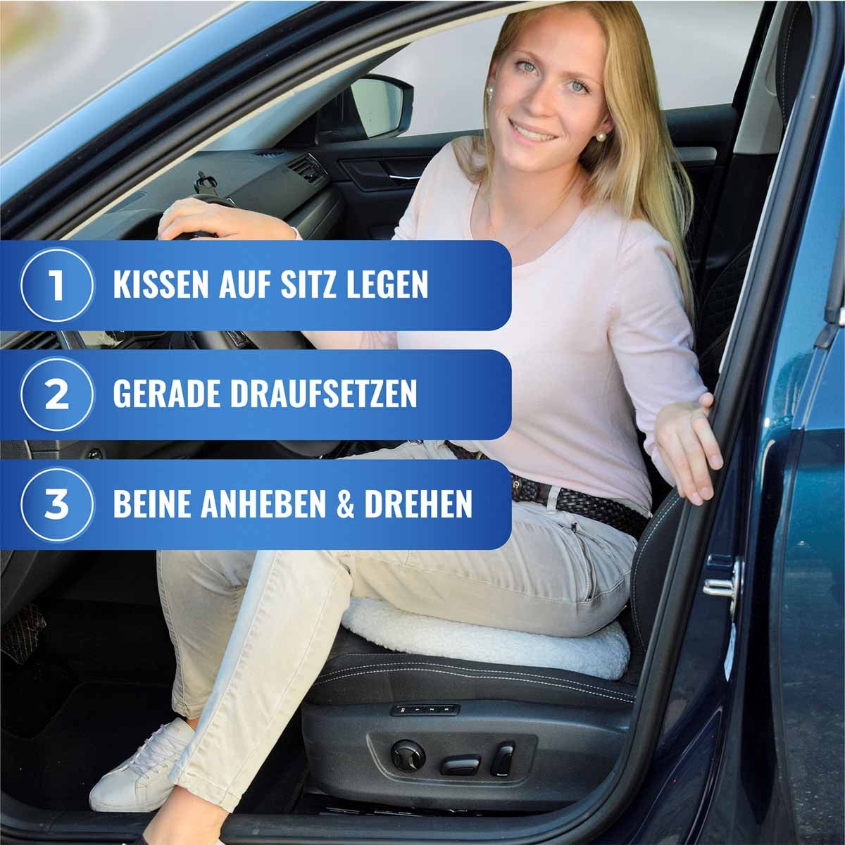 Drehkissen mit 2 Wechselbezügen Drehkissen mit 2 Wechselbezügen