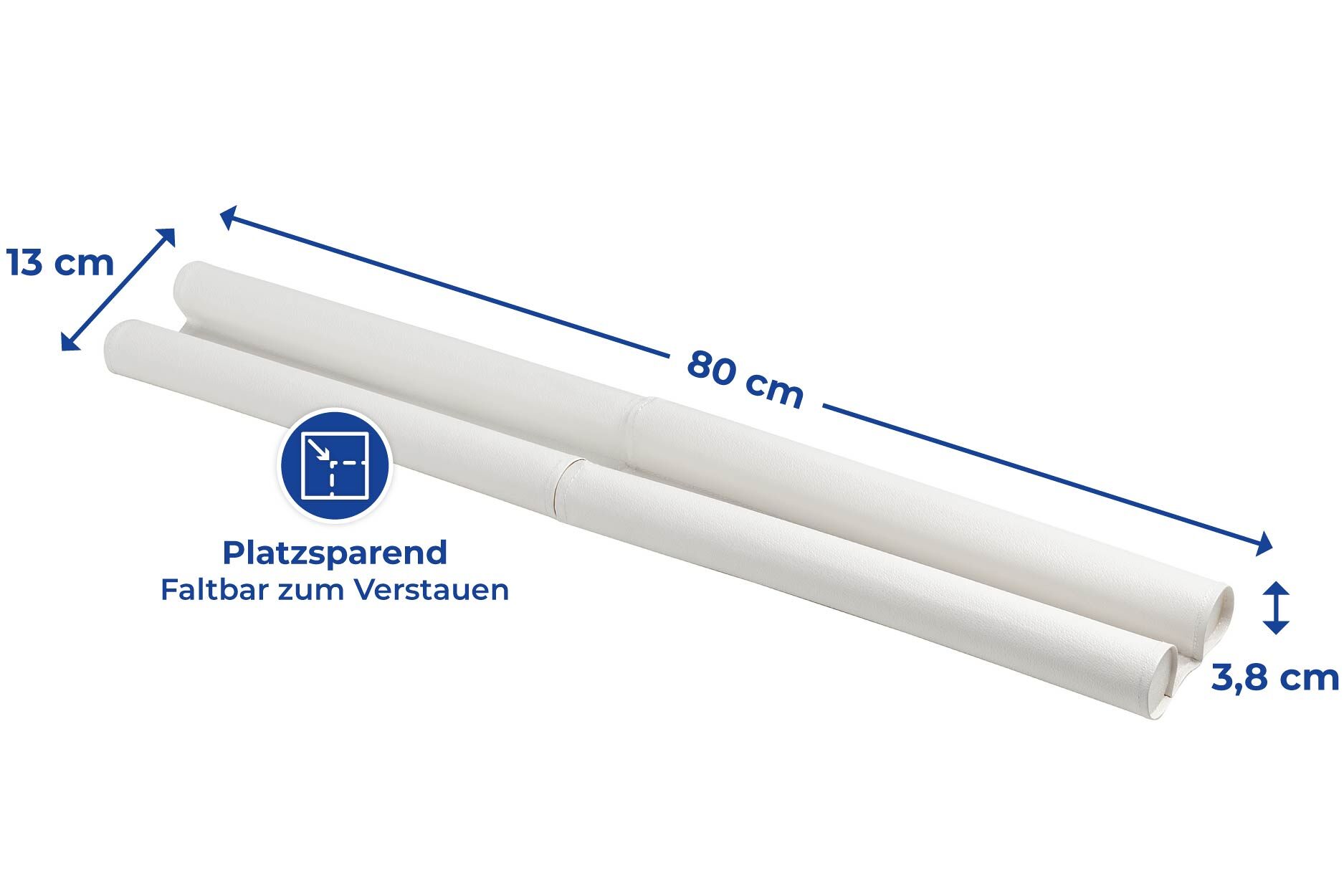 Zugluft-Stopp Weiß, faltbar Zugluft-Stopp Weiß, faltbar