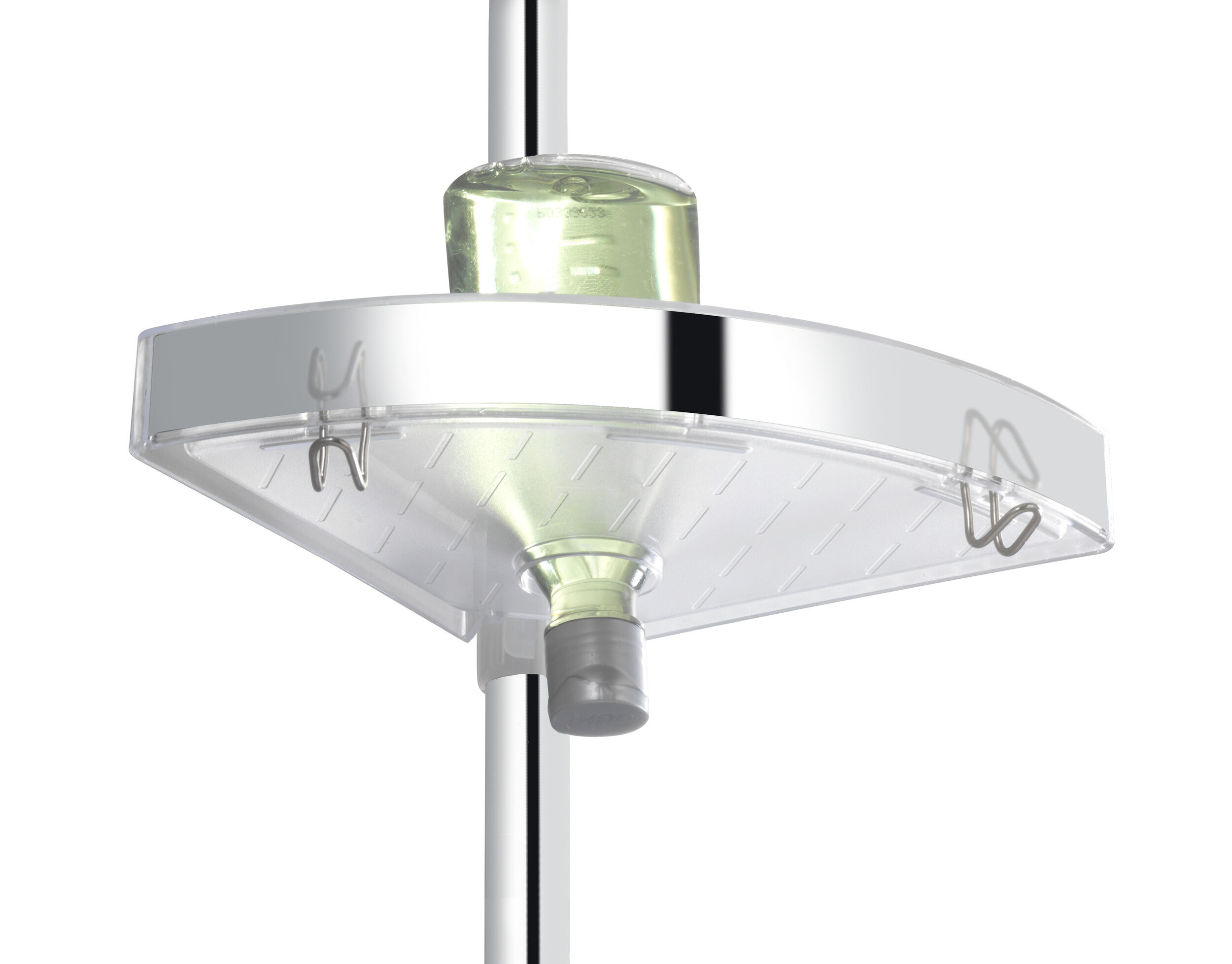 Teleskop Duschecke Premium glänzend, mit 3 Ablagen und Spiegel Teleskop Duschecke Premium glänzend, mit 3 Ablagen und Spiegel