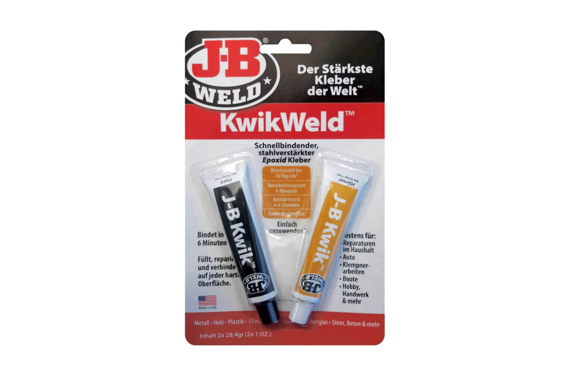 JB Weld Kwik Blister E, 2x 28 g