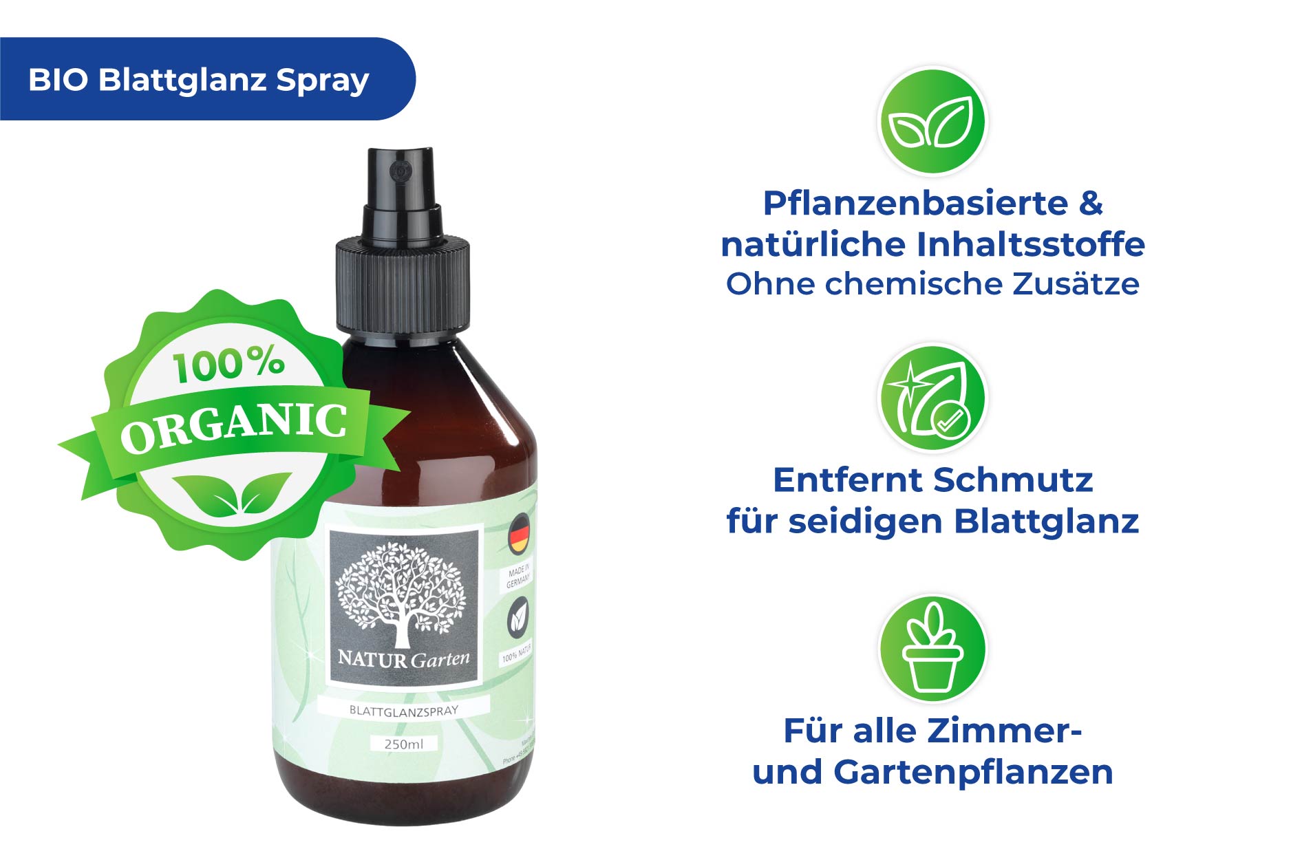 BIO Blattglanz Spray, 250 ml BIO Blattglanz Spray, 250 ml
