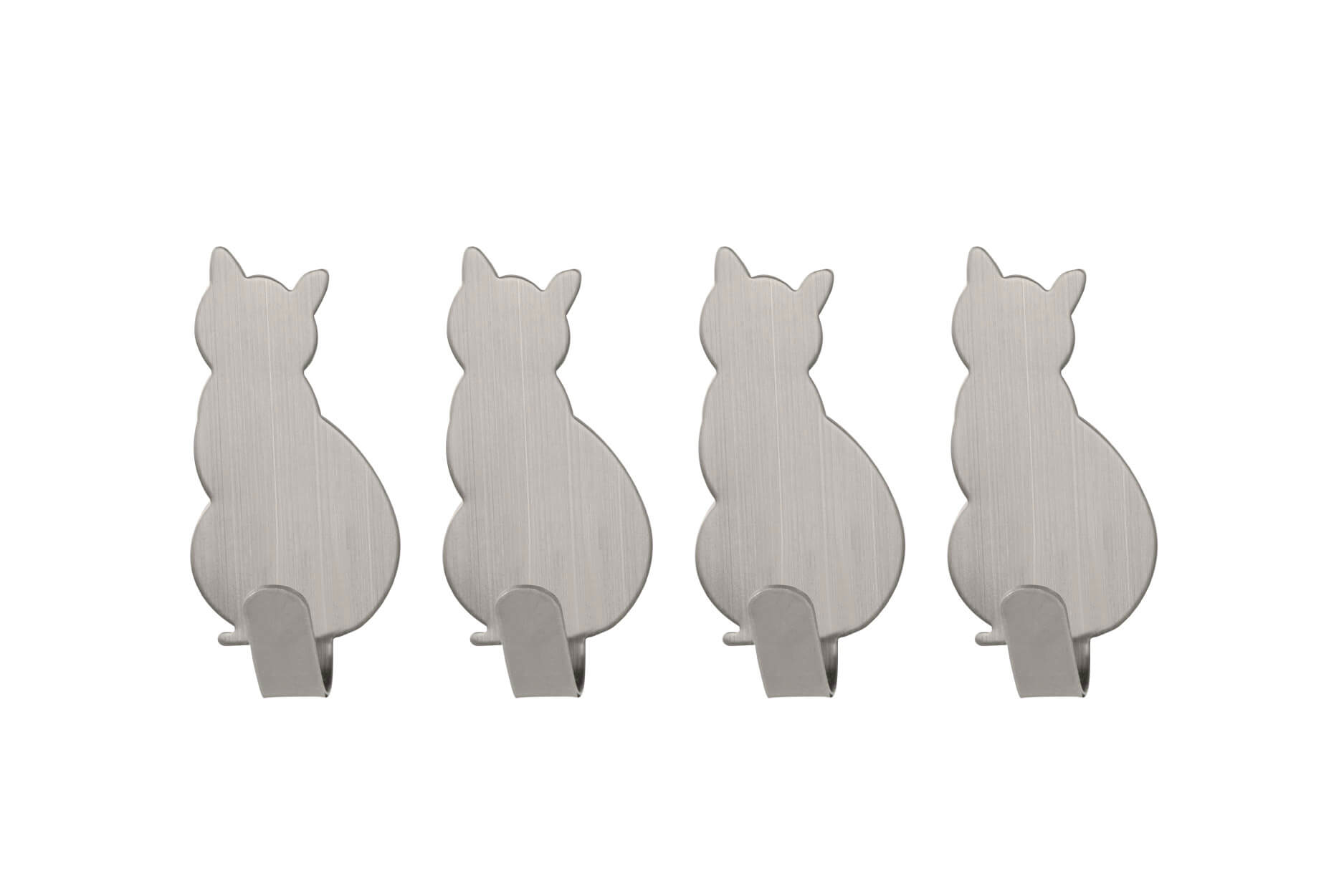 Wandhaken Katze, 4er Set Wandhaken Katze, 4er Set