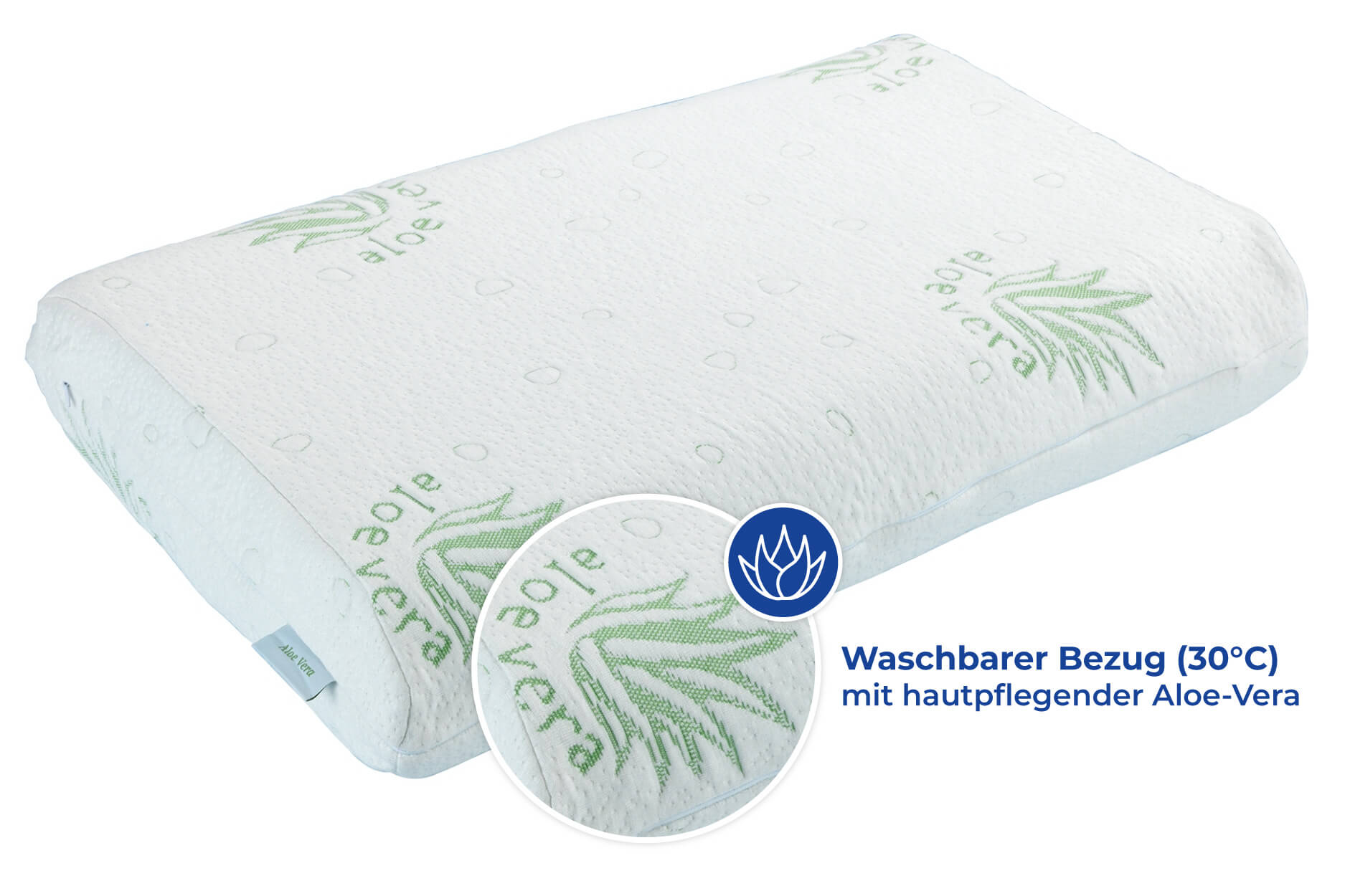 Kissen-Ersatzbezug Aloe-Vera, 40 x 6 0 x12 cm Kissen-Ersatzbezug Aloe-Vera, 40 x 6 0 x12 cm