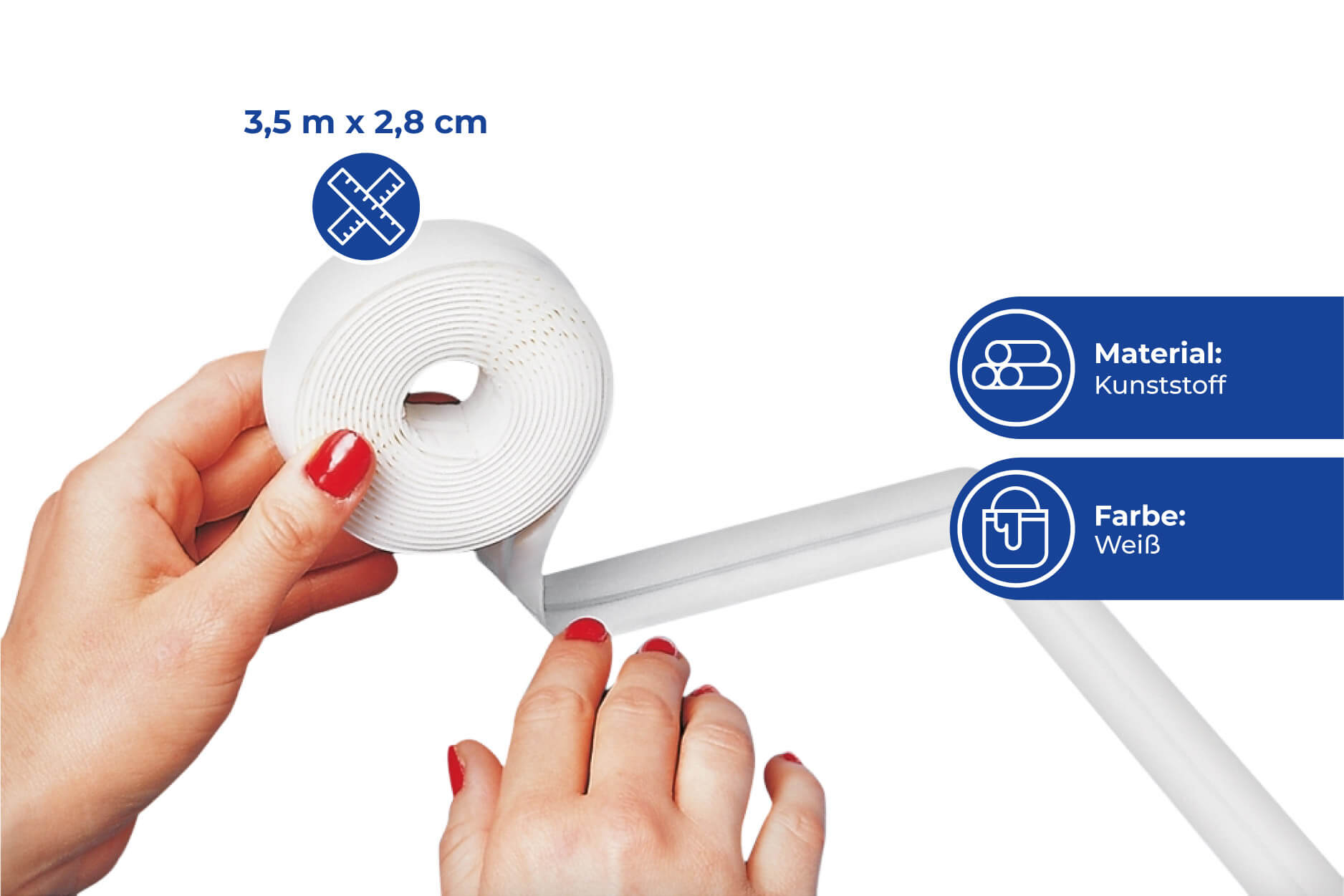 Wannen  Abdichtband Wasserdicht, 3,5m x 2,8cm