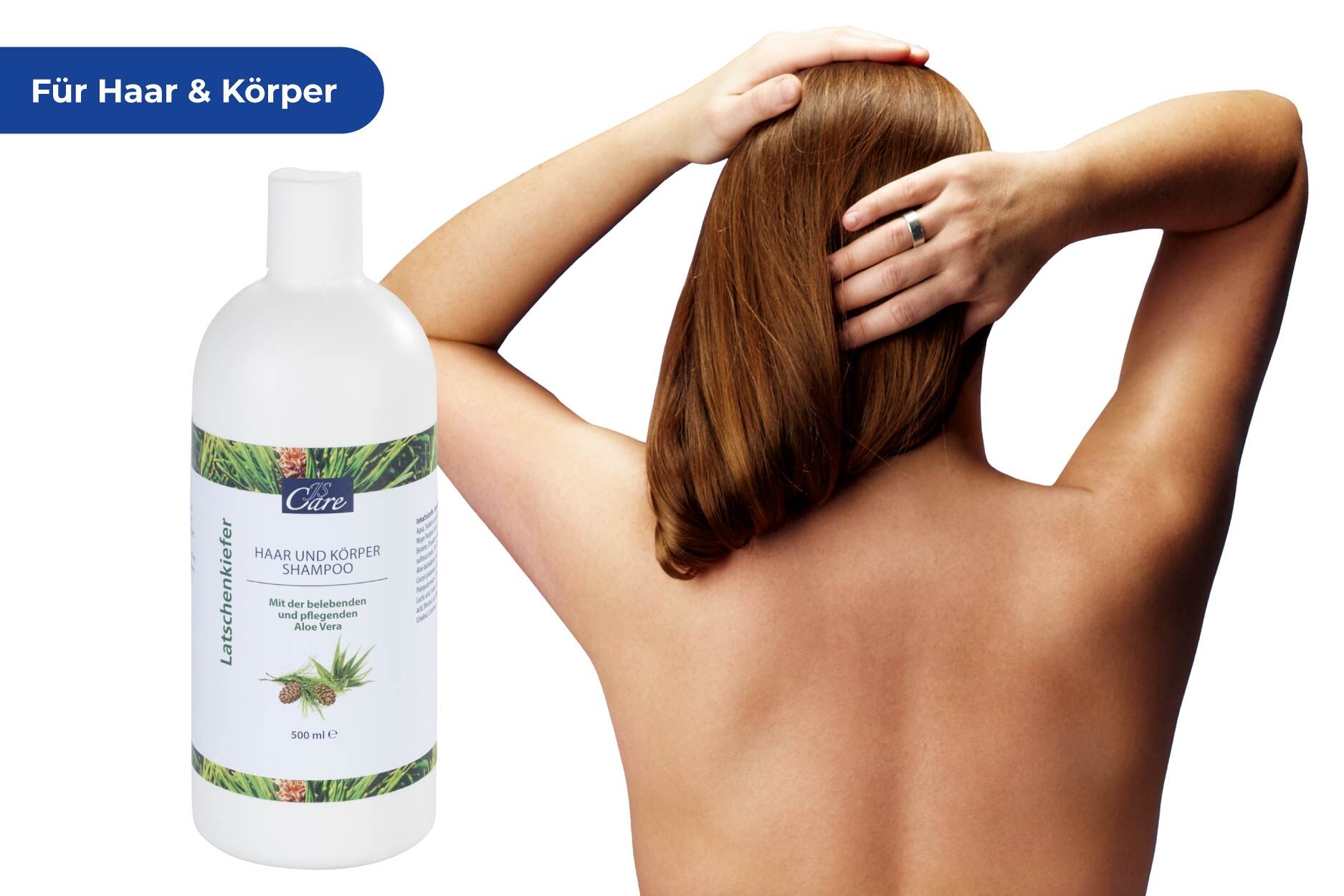 JS Care Latschenkiefer Haar- und Körper Shampoo, 500 ml