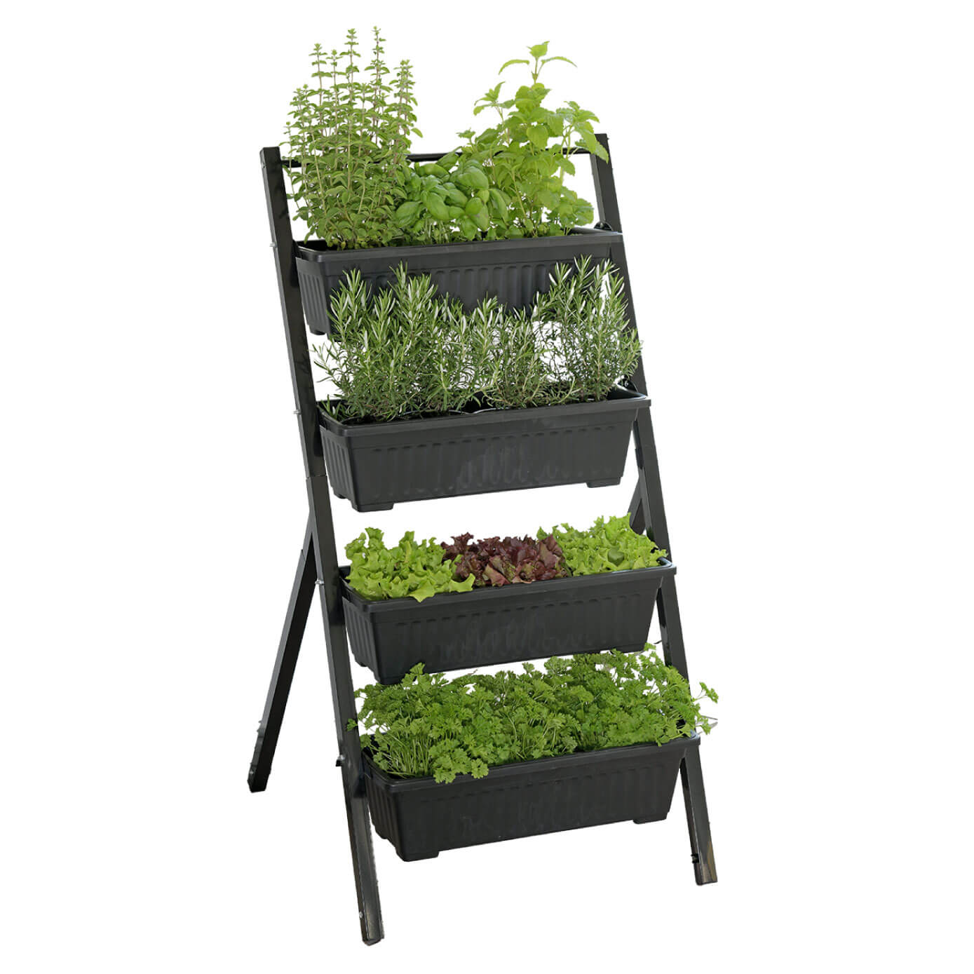 Vertical raised bed 4 tiers