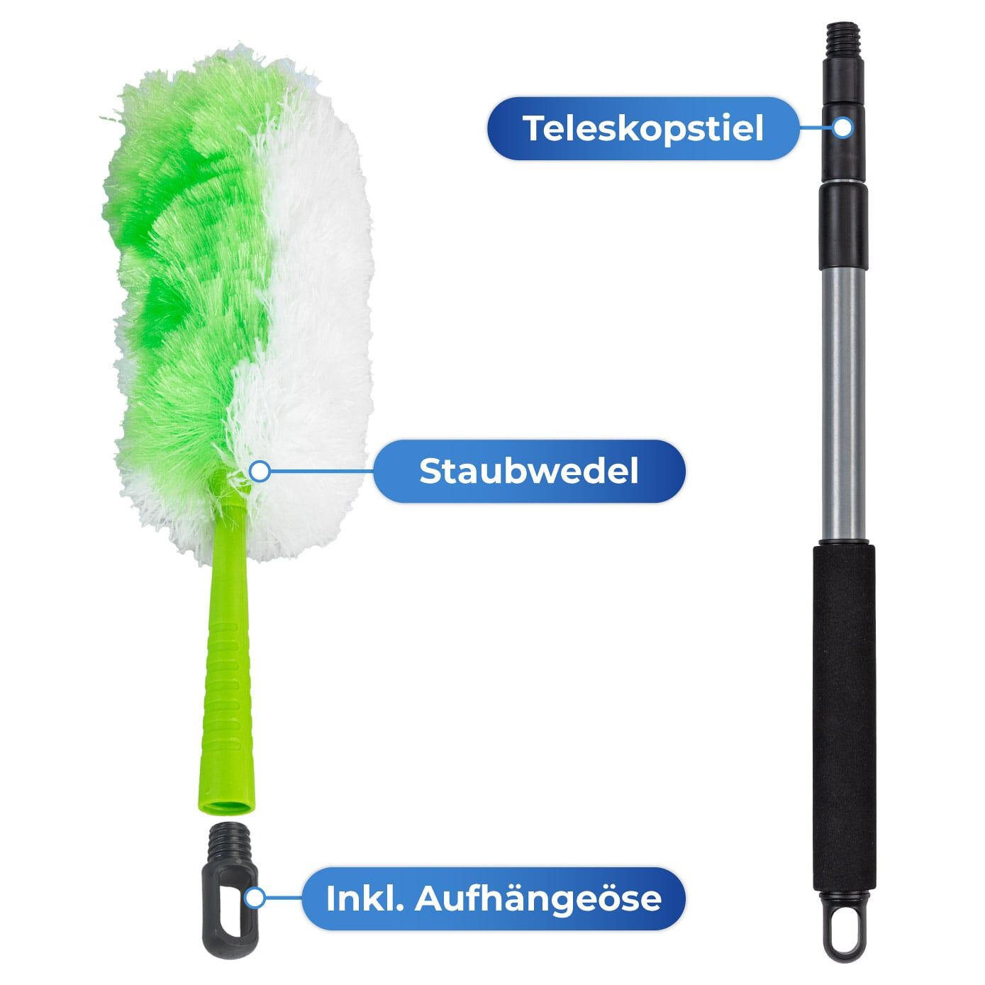 Staubwedel inkl. Teleskopstiel 2in1 Staubwedel inkl. Teleskopstiel 2in1