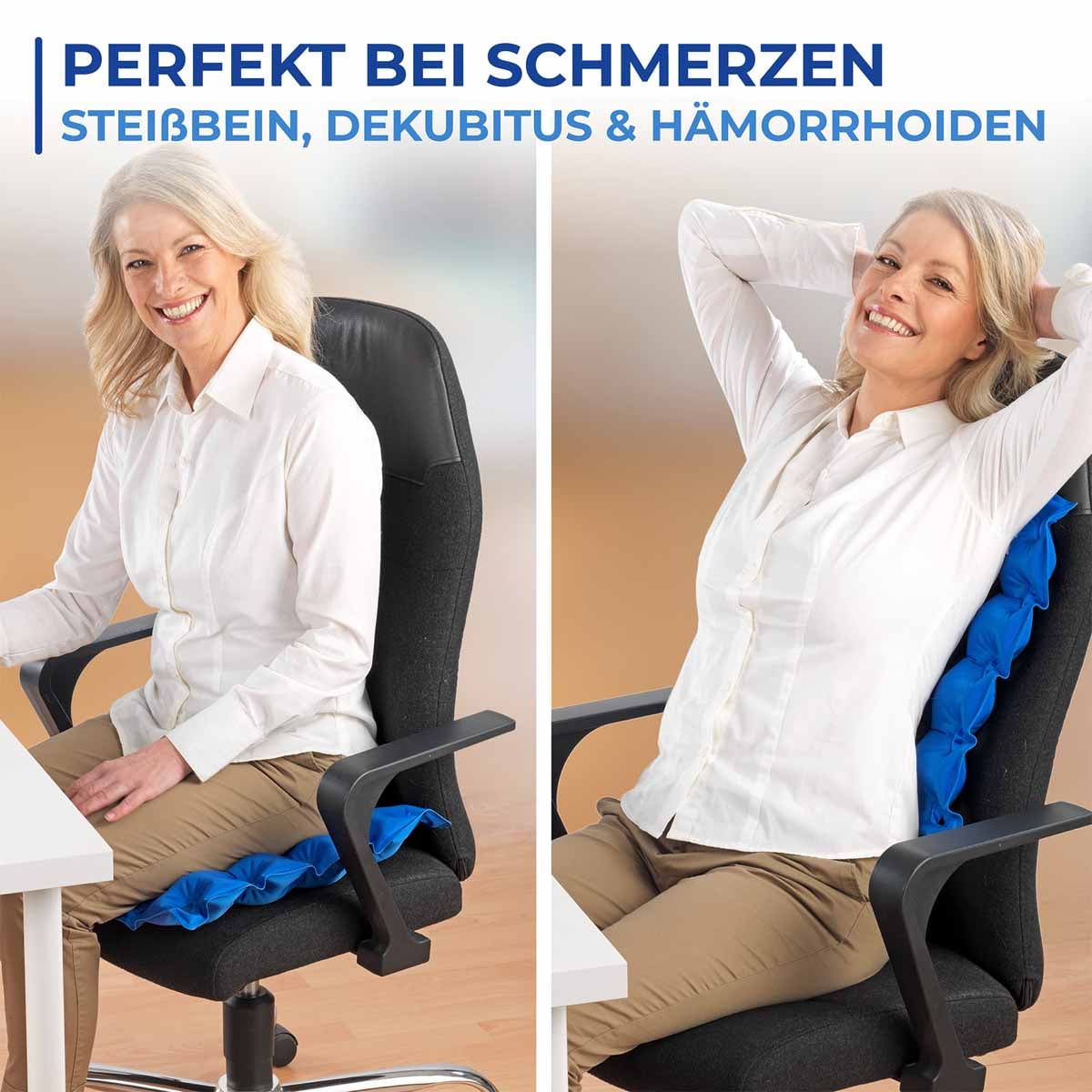 Luftpolster-Sitzkissen inkl. Pumpe Luftpolster-Sitzkissen inkl. Pumpe