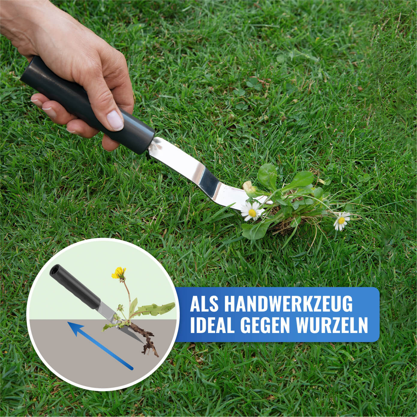 Unkrautstecher inkl. Teleskopstiel Unkrautstecher inkl. Teleskopstiel