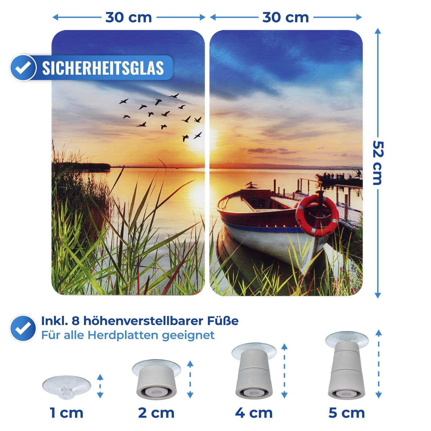 Abdeckplatte Universal 2er IDYLLE AM SEE