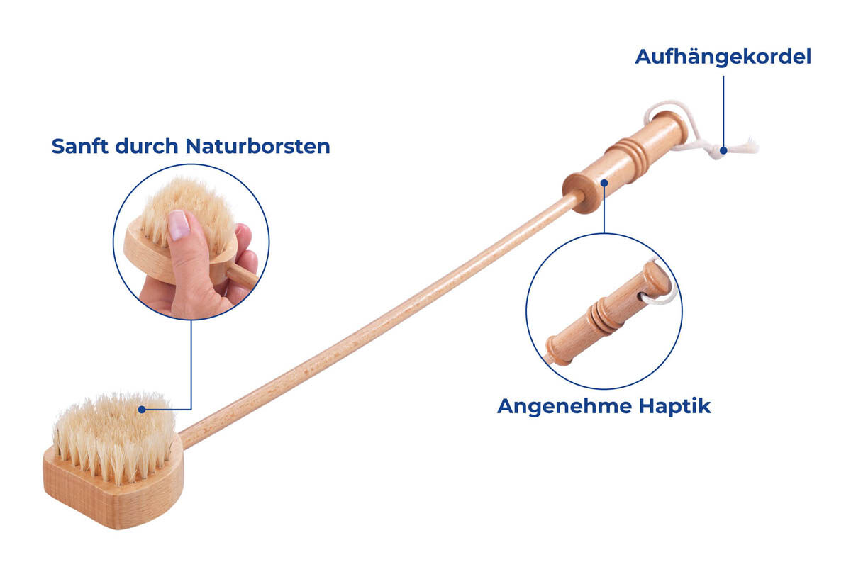 Massage-Bürsten Set, 2-teilig