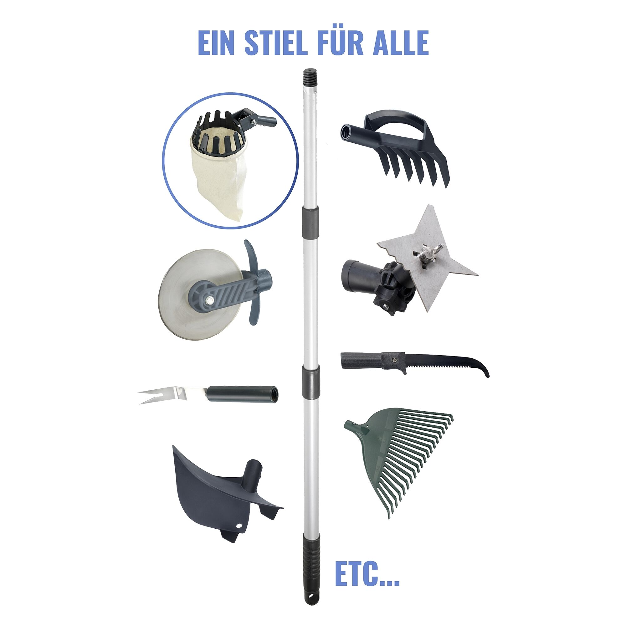 Obstsammler XL mit Teleskopstiel 2in1 Obstsammler XL mit Teleskopstiel 2in1