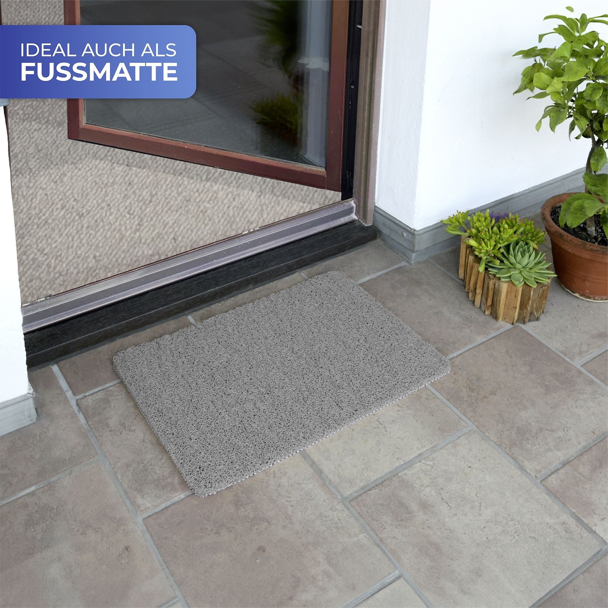 Wellness Duschmatte, grau 60x40 cm Wellness Duschmatte, grau 60x40 cm